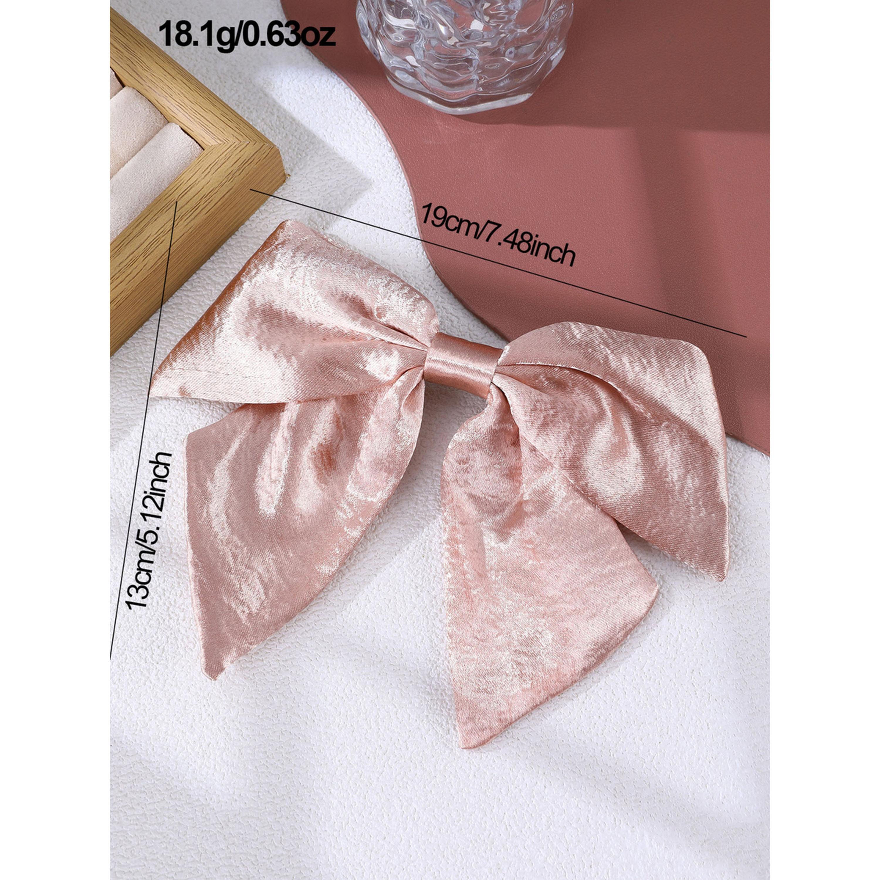 Take Two Pink Satin Bow Hair Clip-women-hairaccessories-clips-image-4