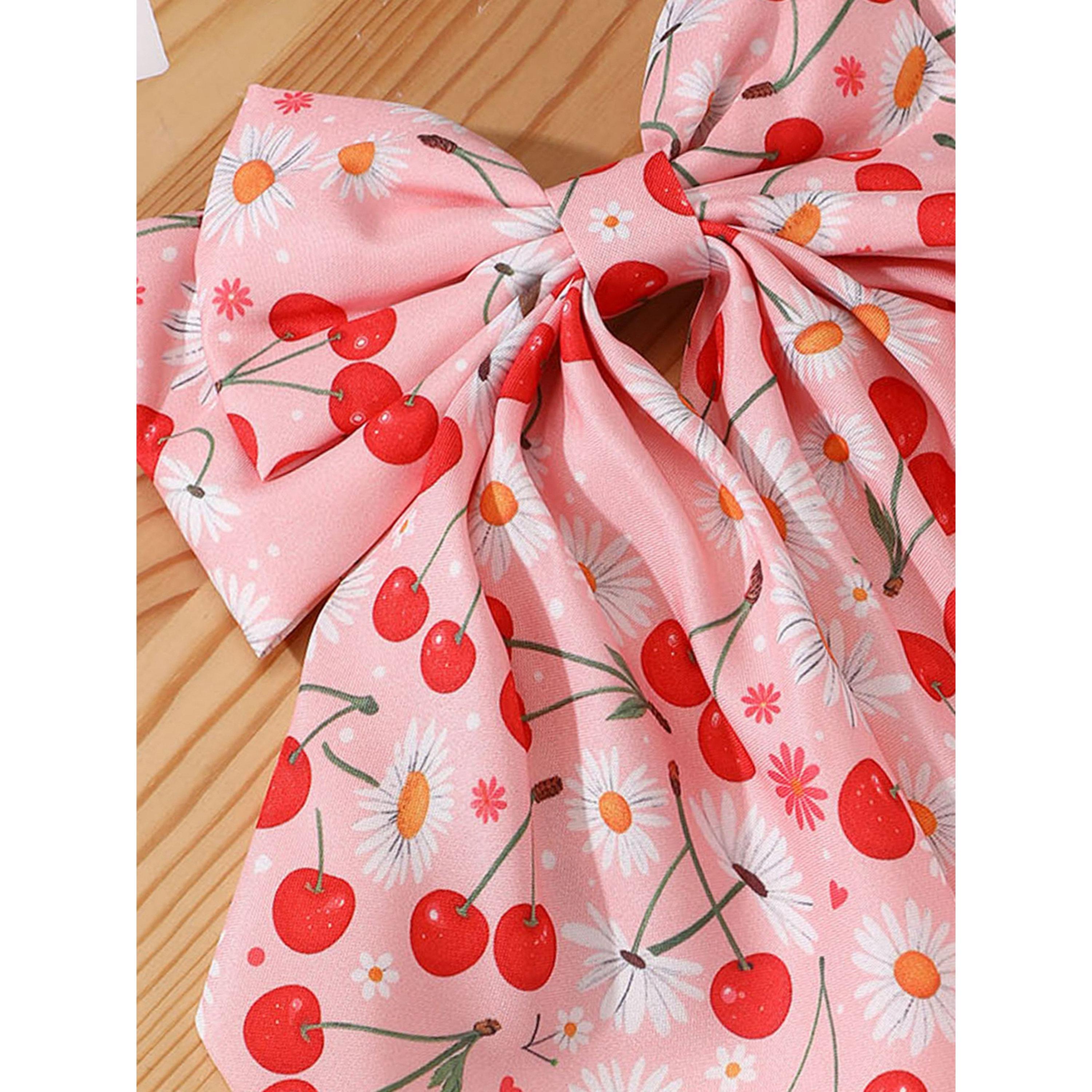 Take Two Pink Cherry Bow Hair Clip-women-hairaccessories-clips-image-3