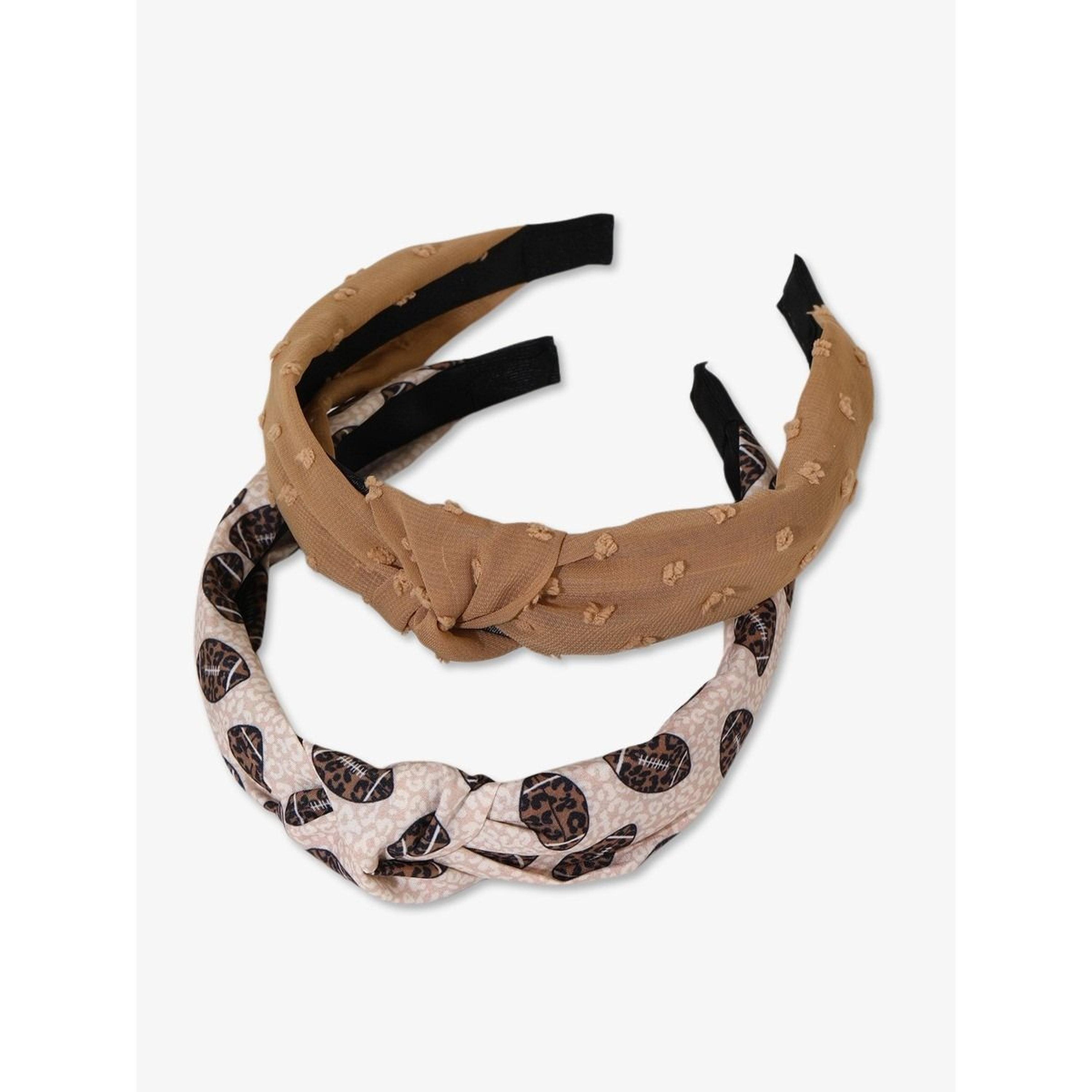 Take Two Pack of 2 - Printed Textured Headband-women-hairaccessories-bands-image-1