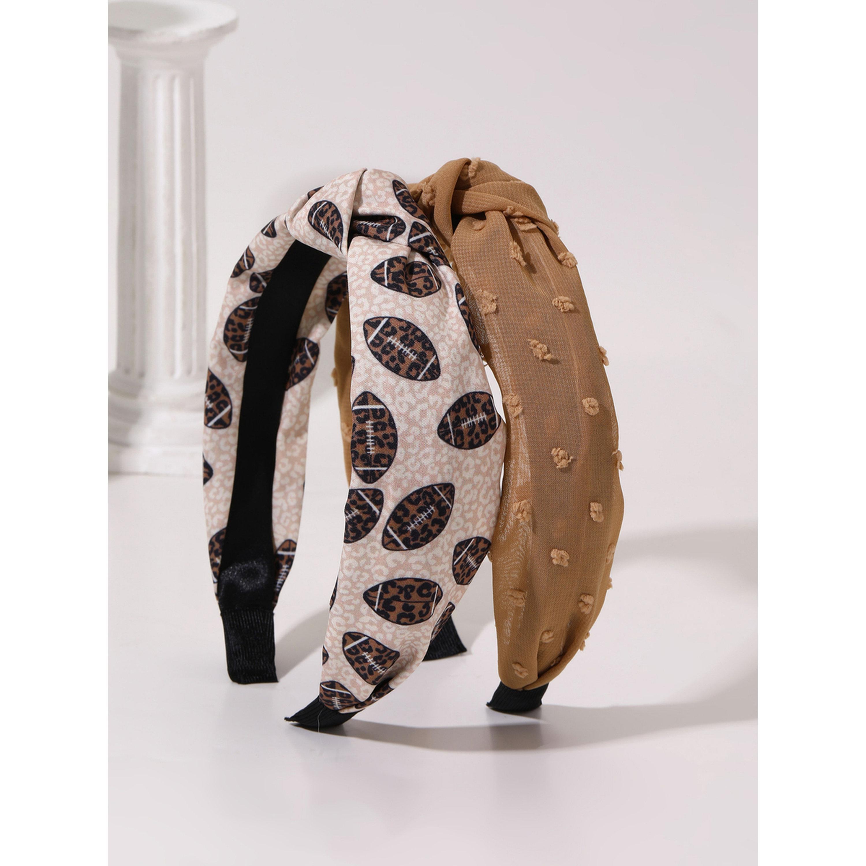 Take Two Pack of 2 - Printed Textured Headband-women-hairaccessories-bands-image-3