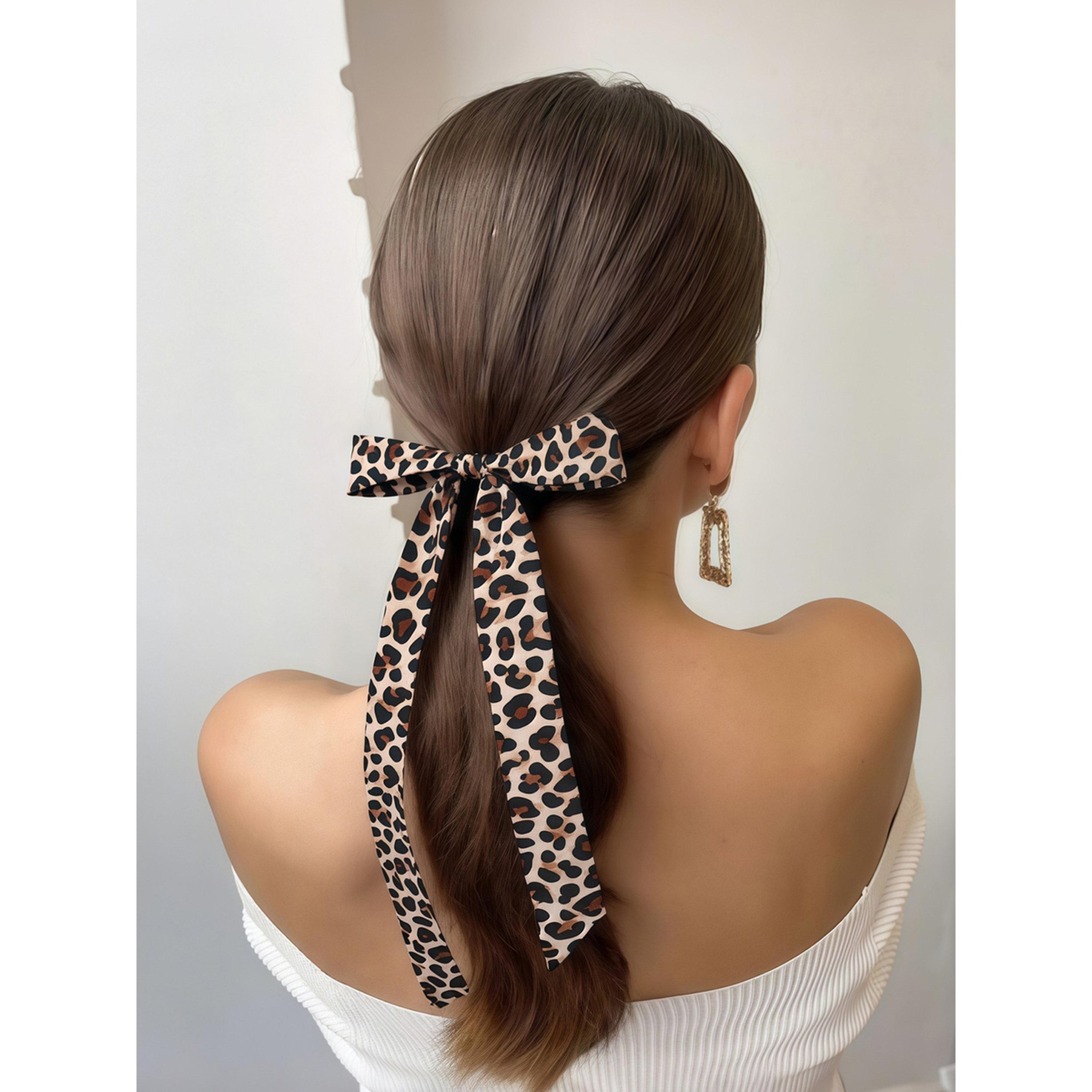 Take Two Pack of 2 - Leopard Print Hair Tie-women-hairaccessories-image-2