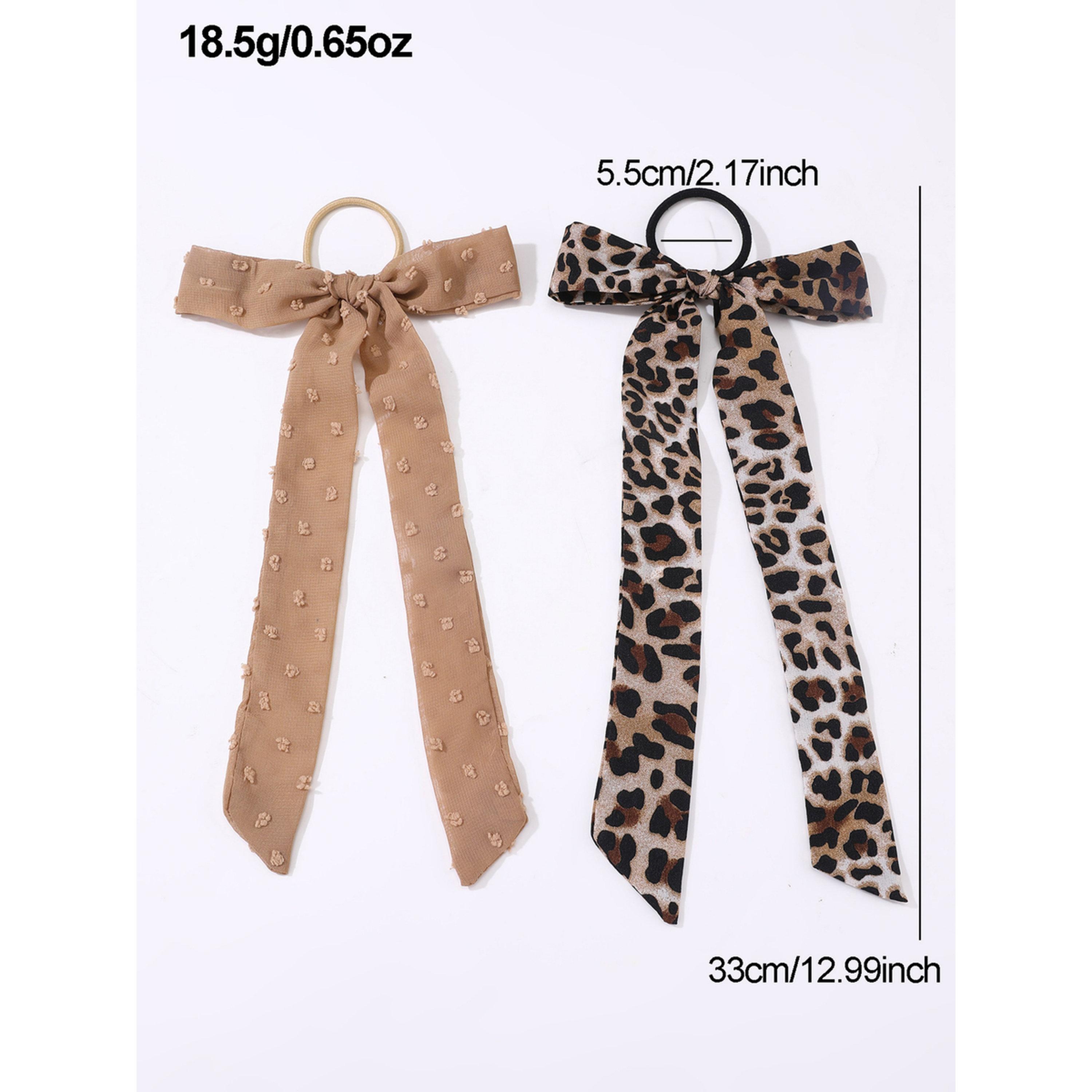 Take Two Pack of 2 - Leopard Print Hair Tie-women-hairaccessories-image-5