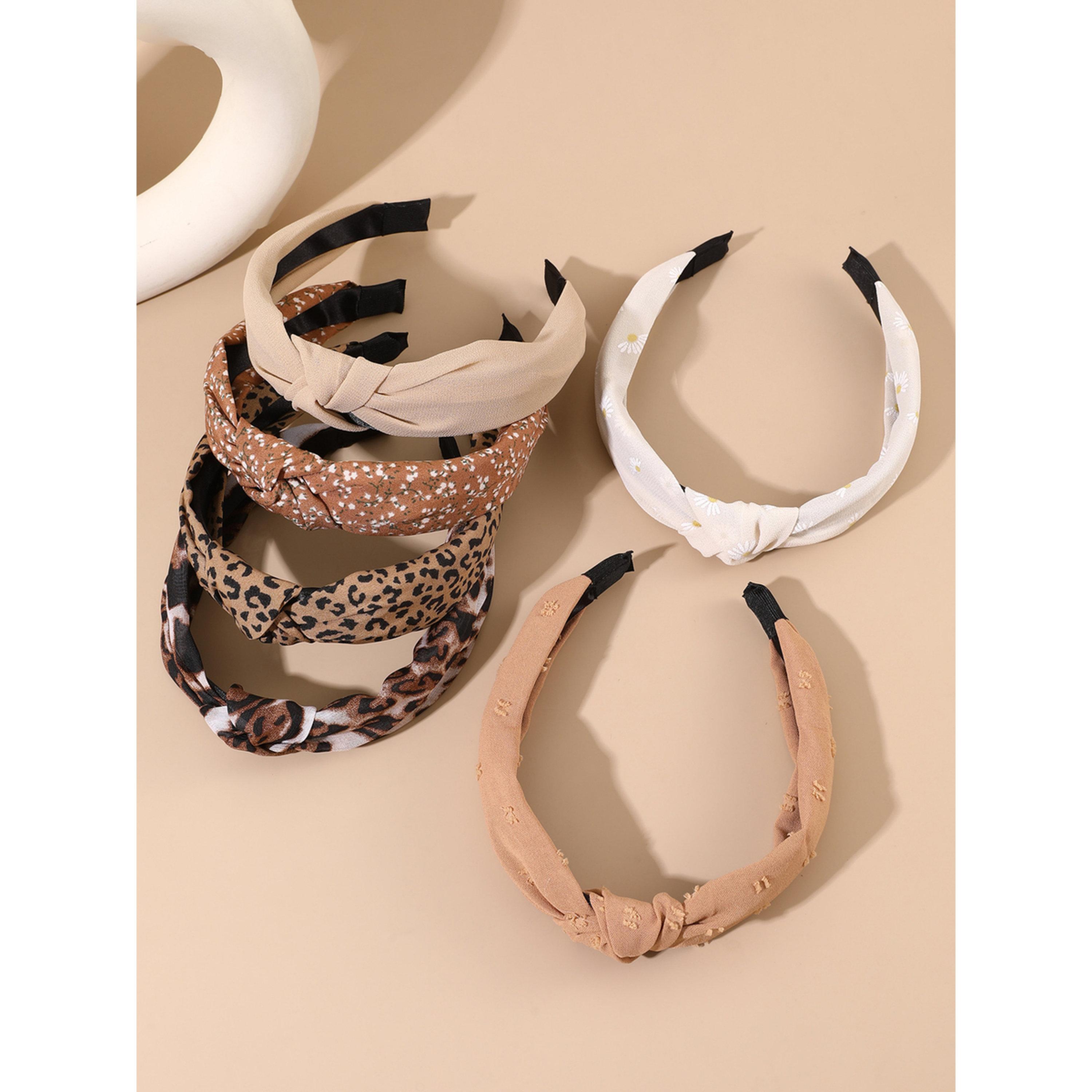 Take Two Pack of 6 - Leopard Printed Headband-women-hairaccessories-bands-image-5