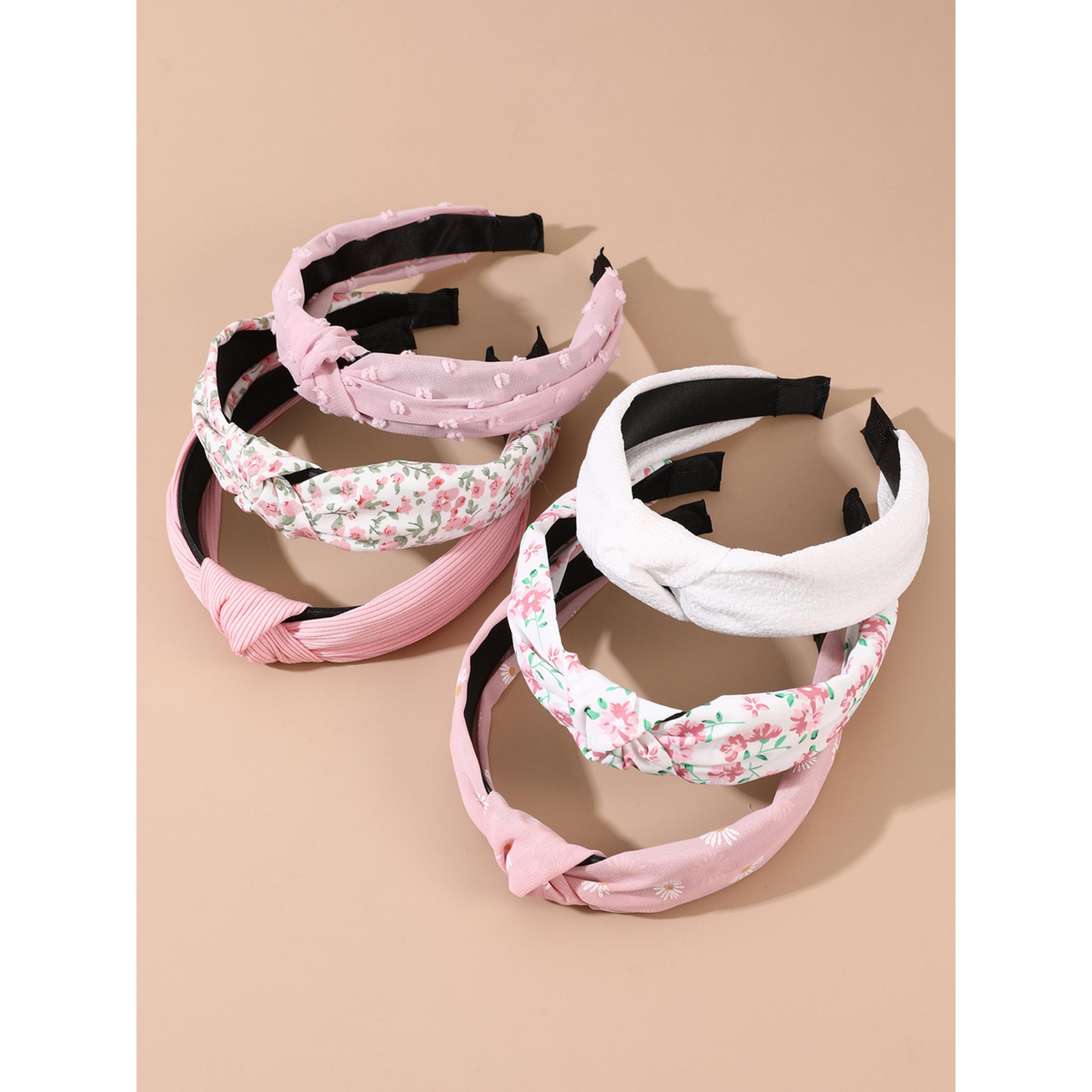 Take Two Pack of 6 - Floral Printed Headband-women-hairaccessories-bands-image-1