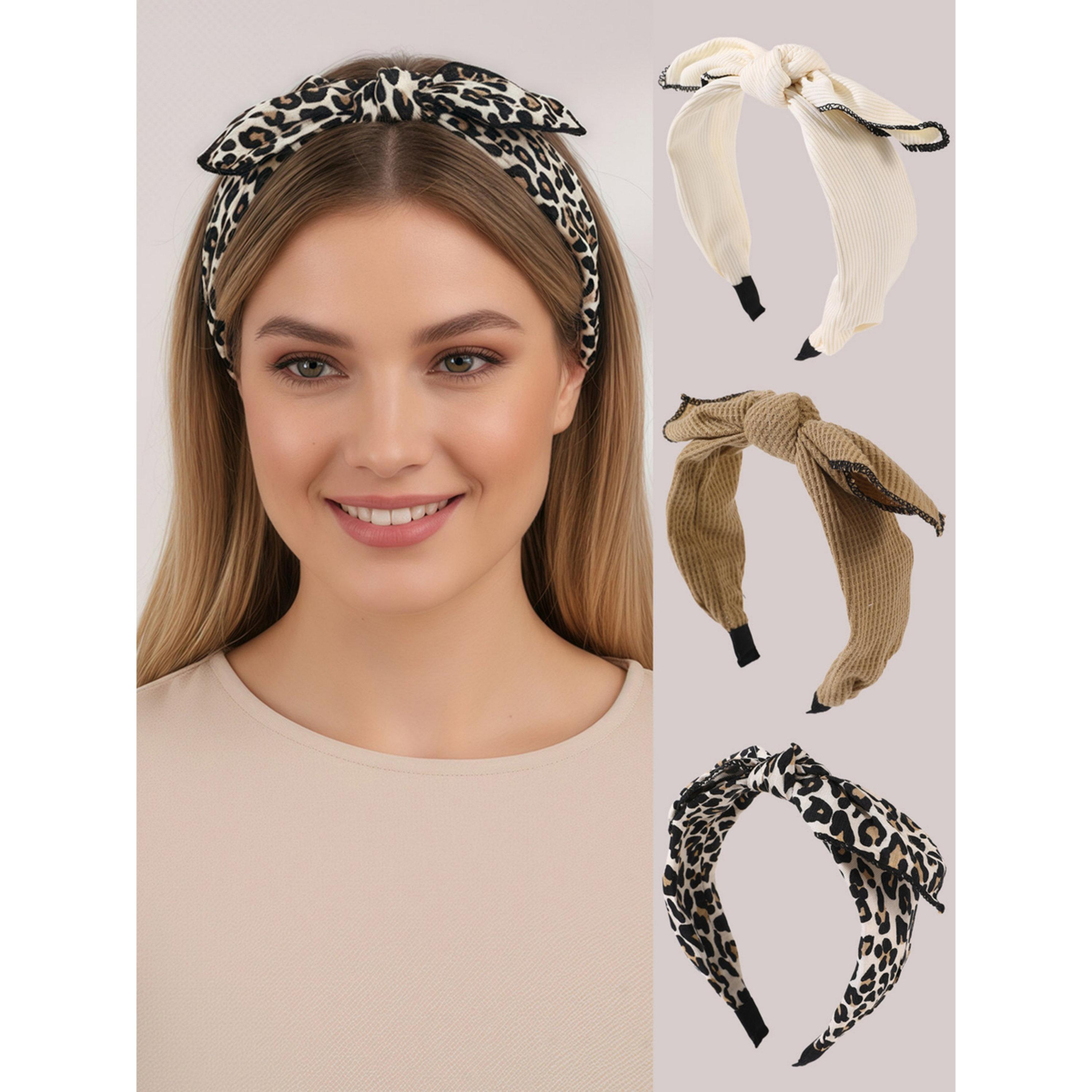 طقم من 3 أطواق شعر منقوشة-women-hairaccessories-bands-image-3