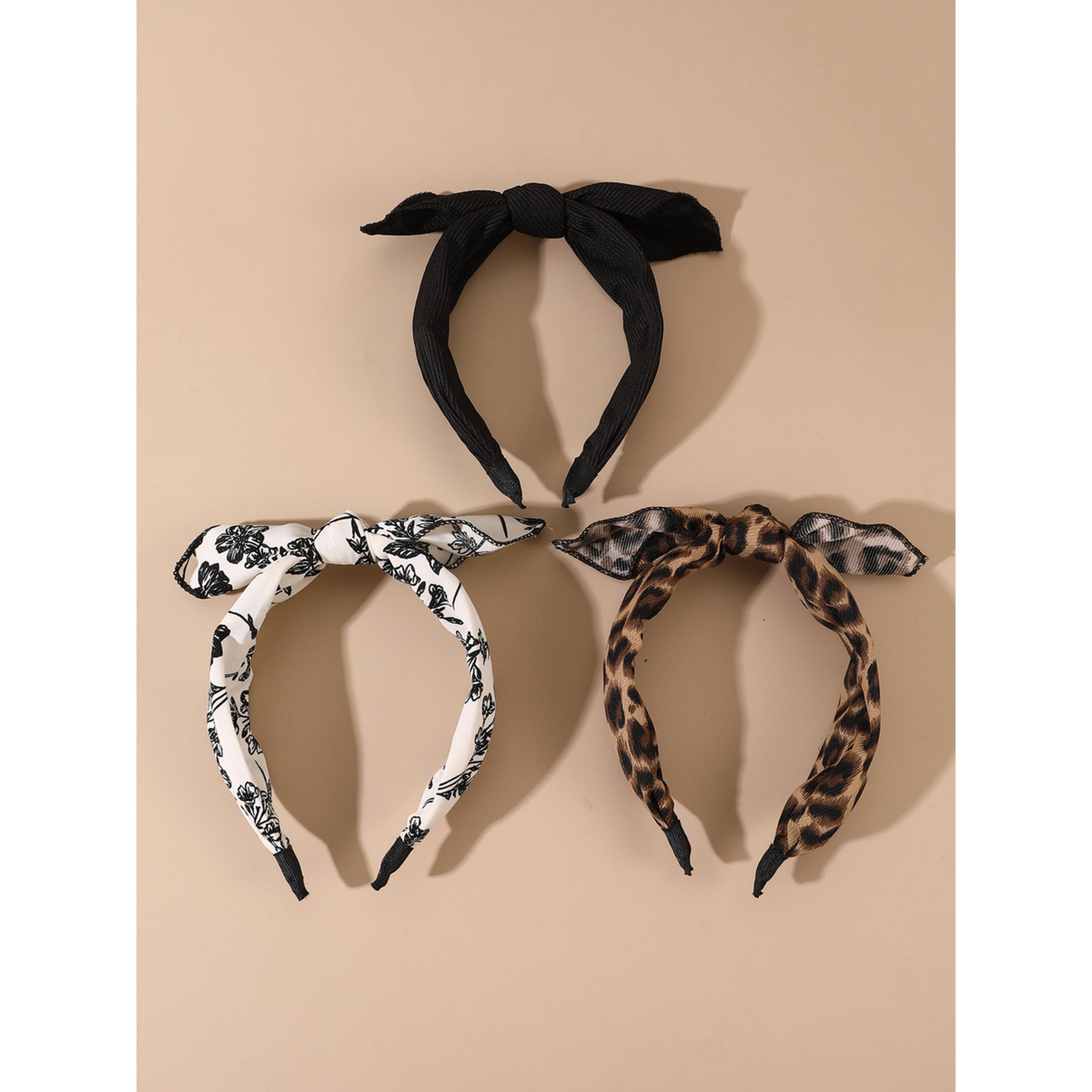 طقم من 3 أطواق شعر منقوشة-women-hairaccessories-bands-image-1