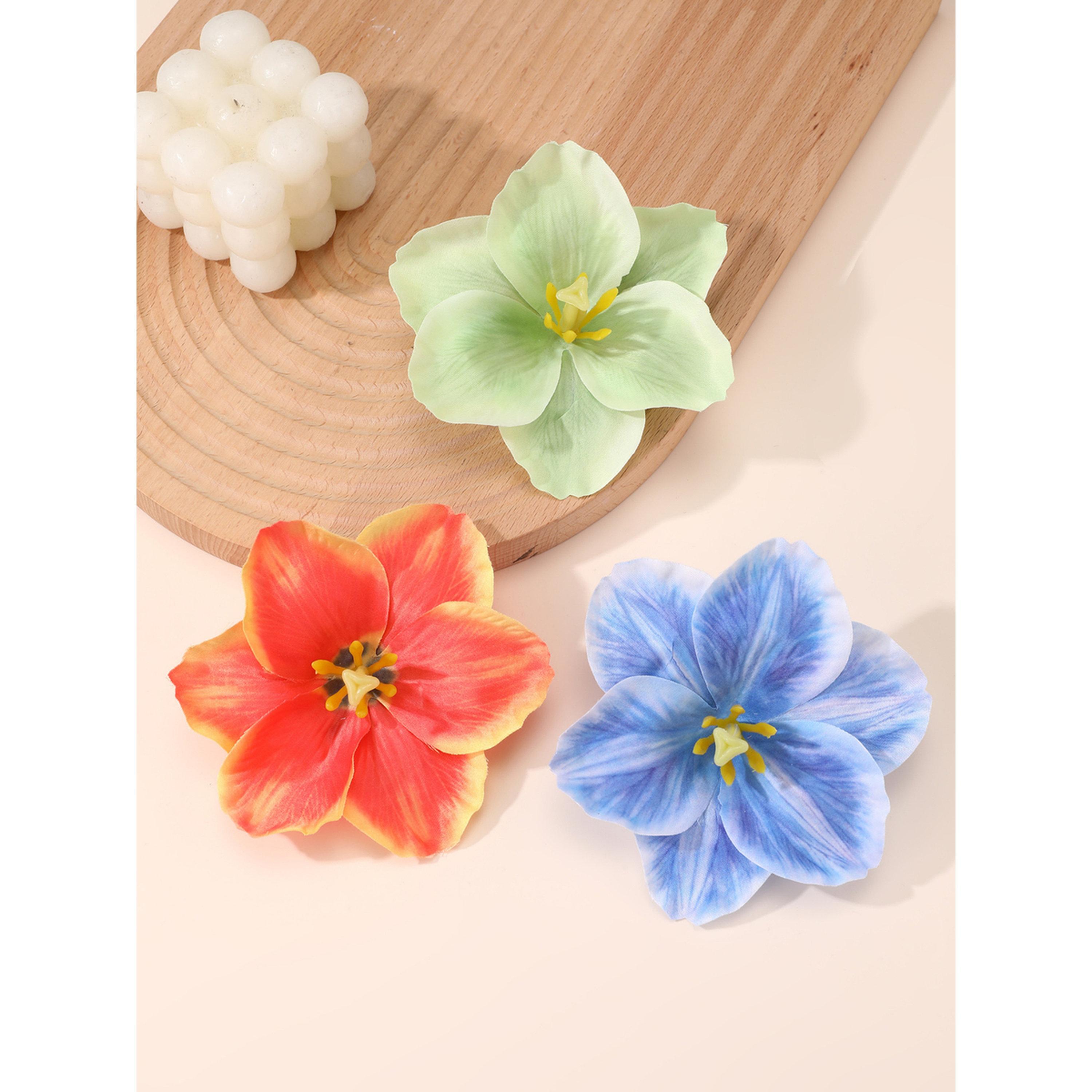 Take Two Pack of 3 - Colorful Flower Hair Clips-women-hairaccessories-clips-image-2