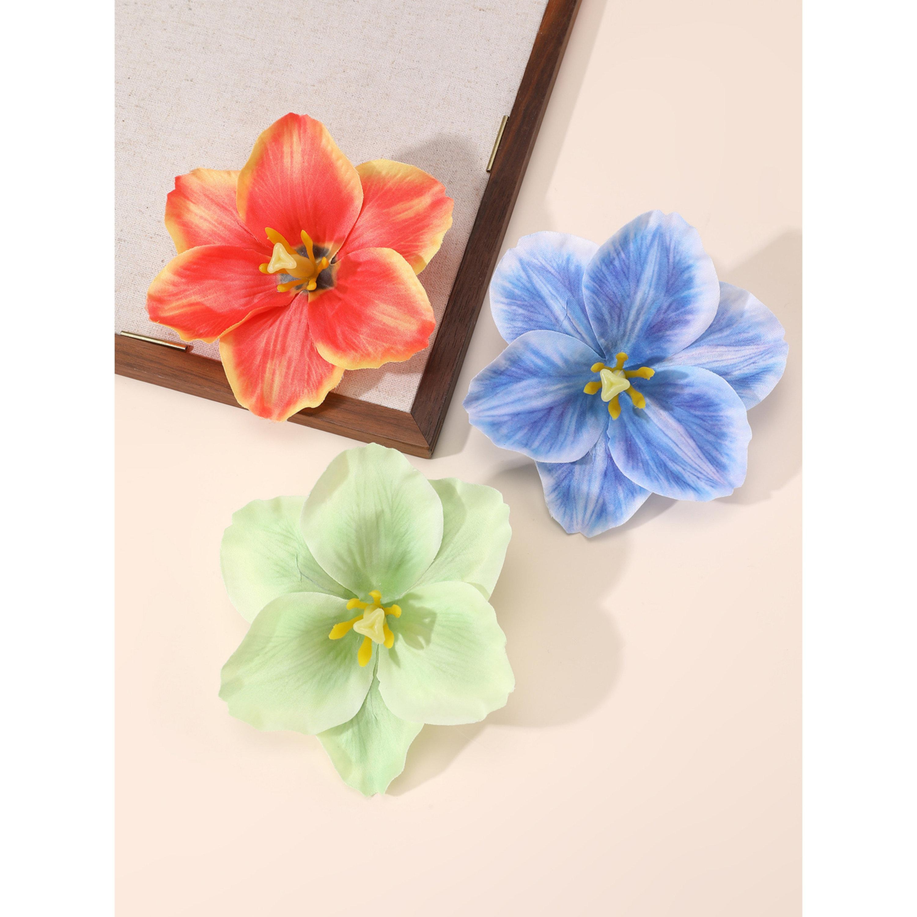 طقم من 3 مشابك شعر بزهور ملونة-women-hairaccessories-clips-image-3