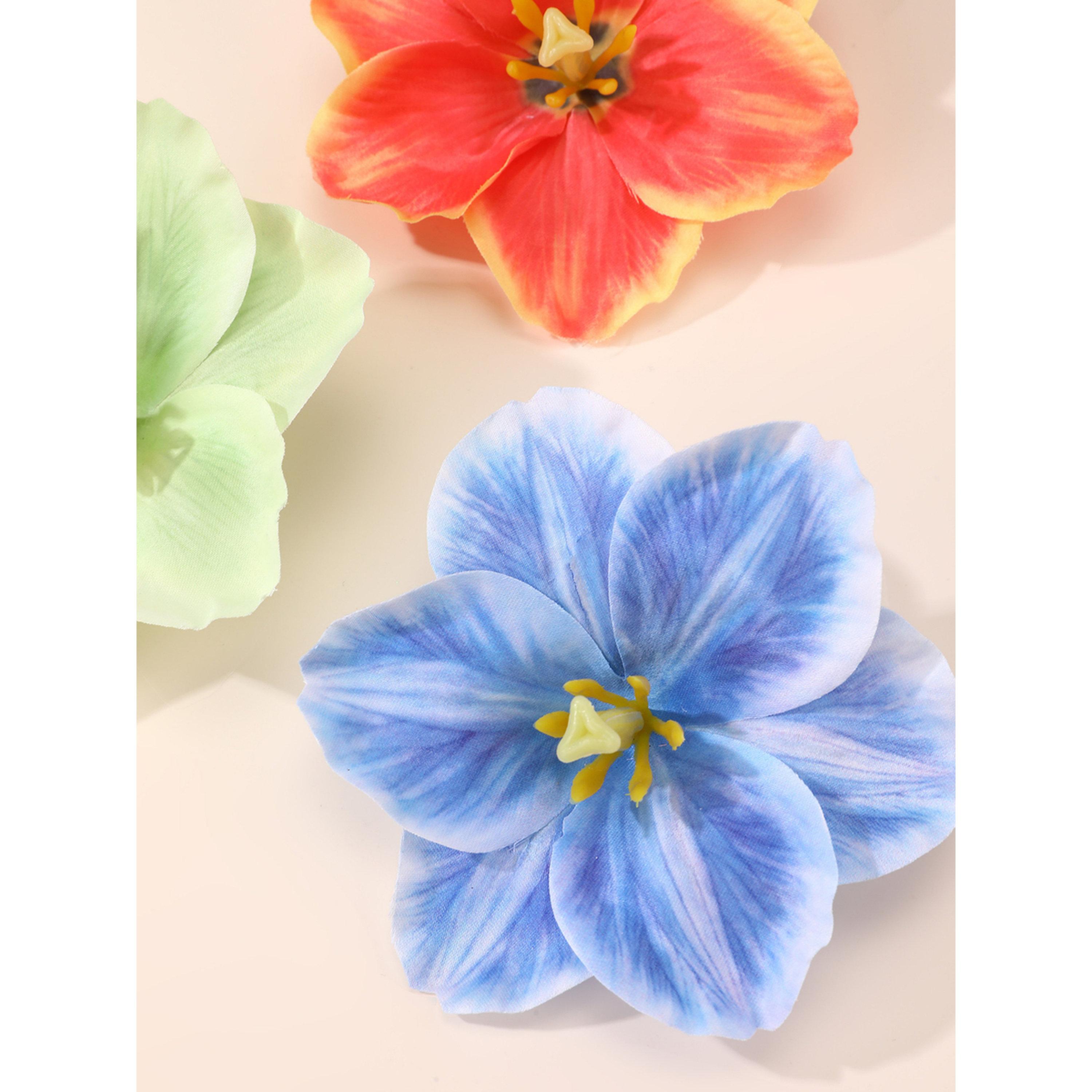 Take Two Pack of 3 - Colorful Flower Hair Clips-women-hairaccessories-clips-image-4