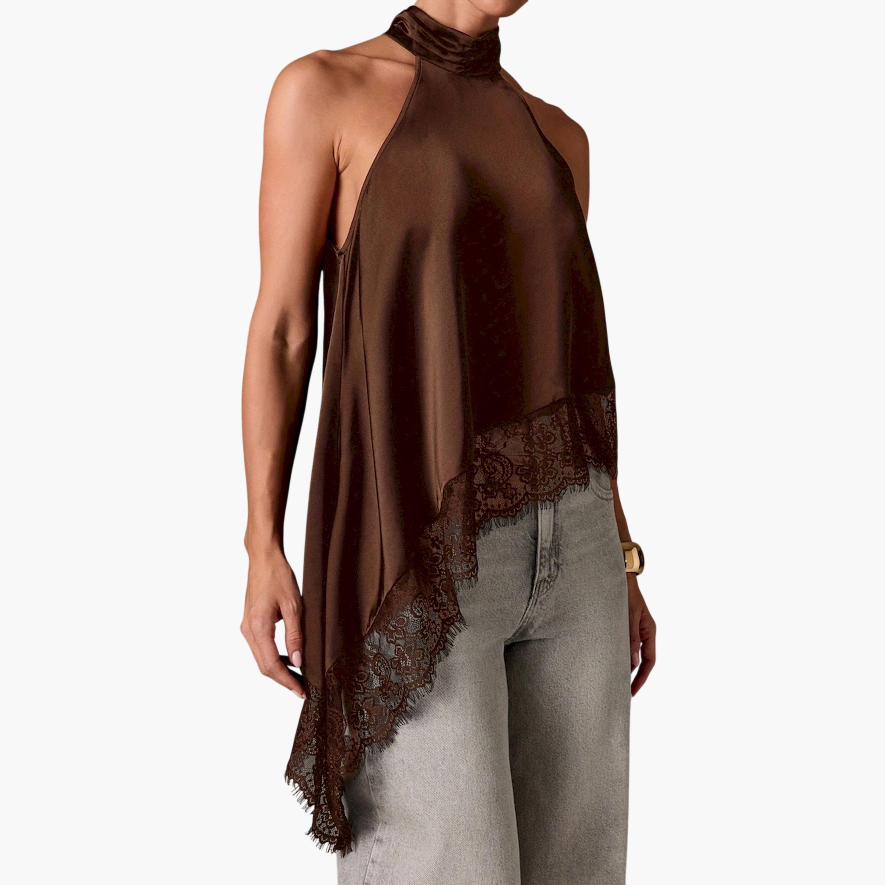 Take Two Brown Lace Trim Asymmetric Hem Top-women-clothing-shirtsandblouses-blouses-image-5
