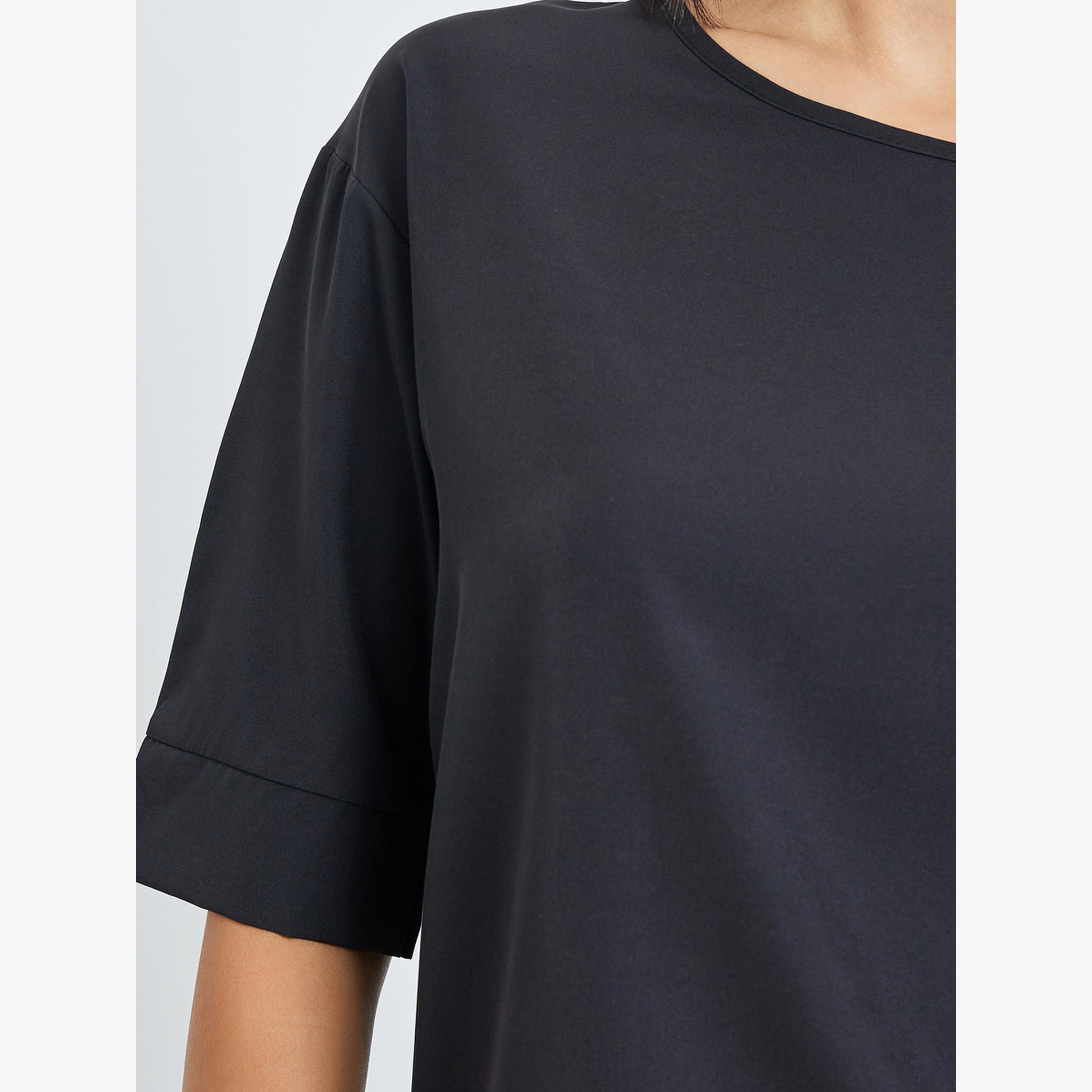 Styli Black Solid Top and Maxi Skirt Co-ords-women-clothing-coordsets-image-6