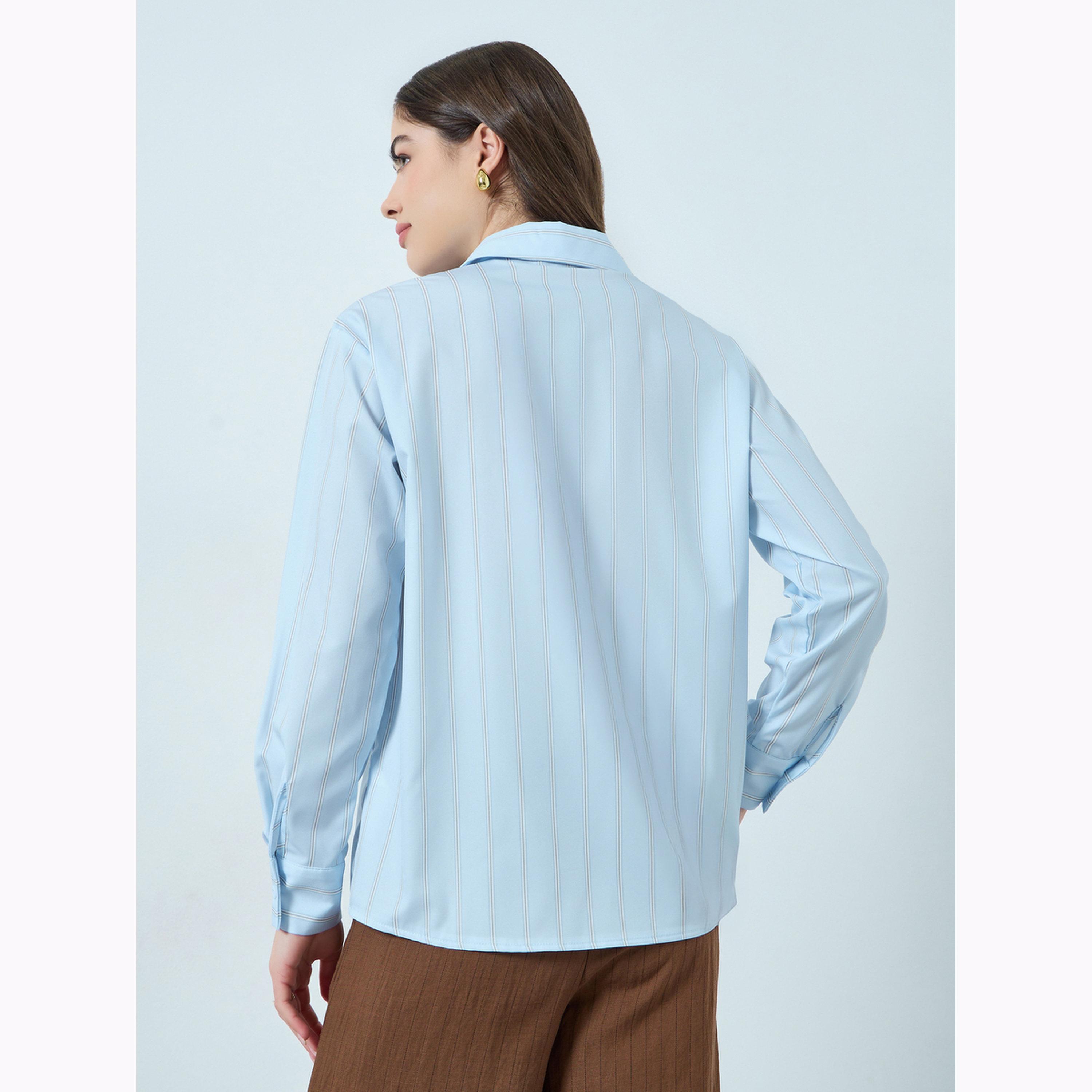 بلوزة قصة واسعة مخططة-women-clothing-shirtsandblouses-shirts-image-4