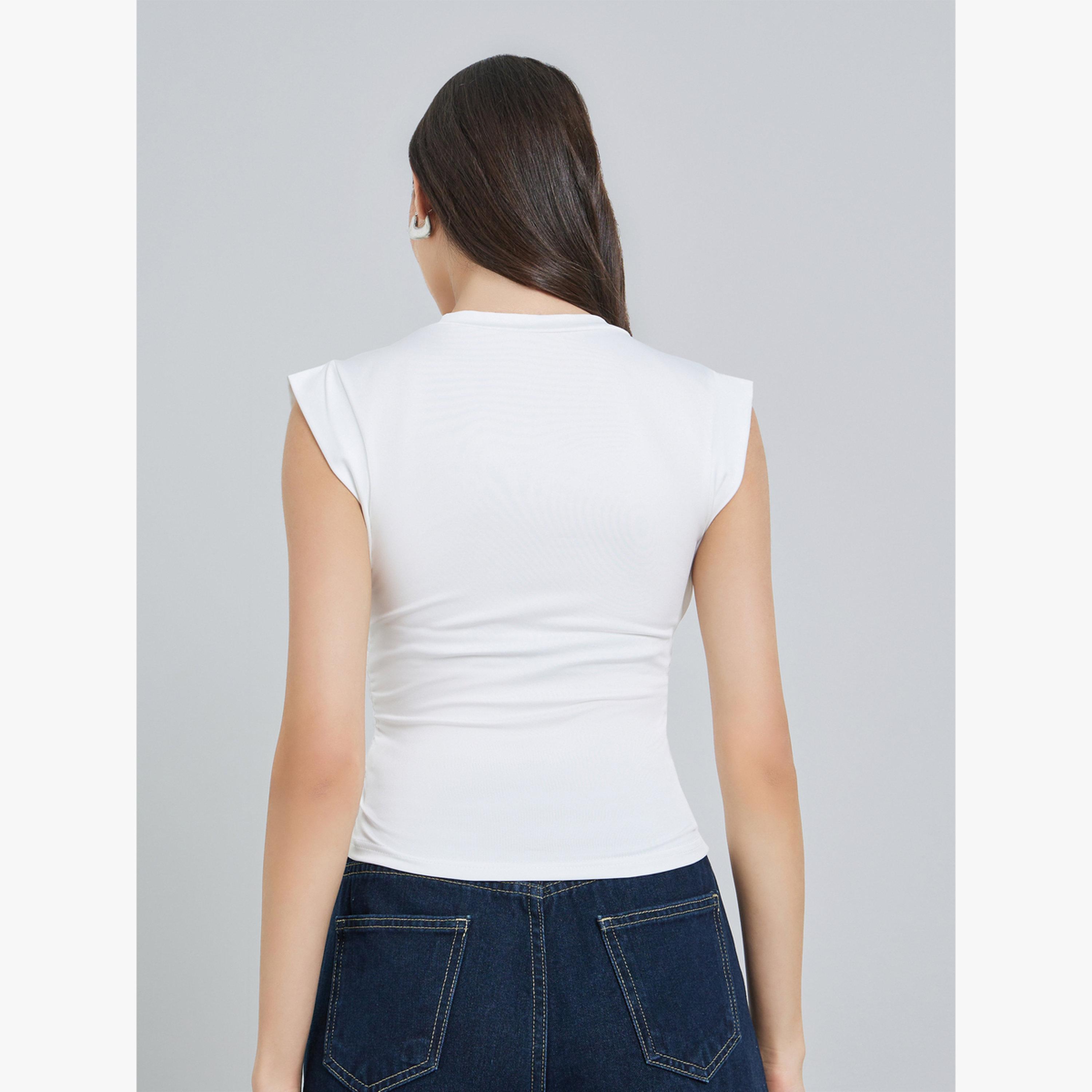 Take Two White Sleeveless V-Neck Top-women-clothing-shirtsandblouses-blouses-image-4