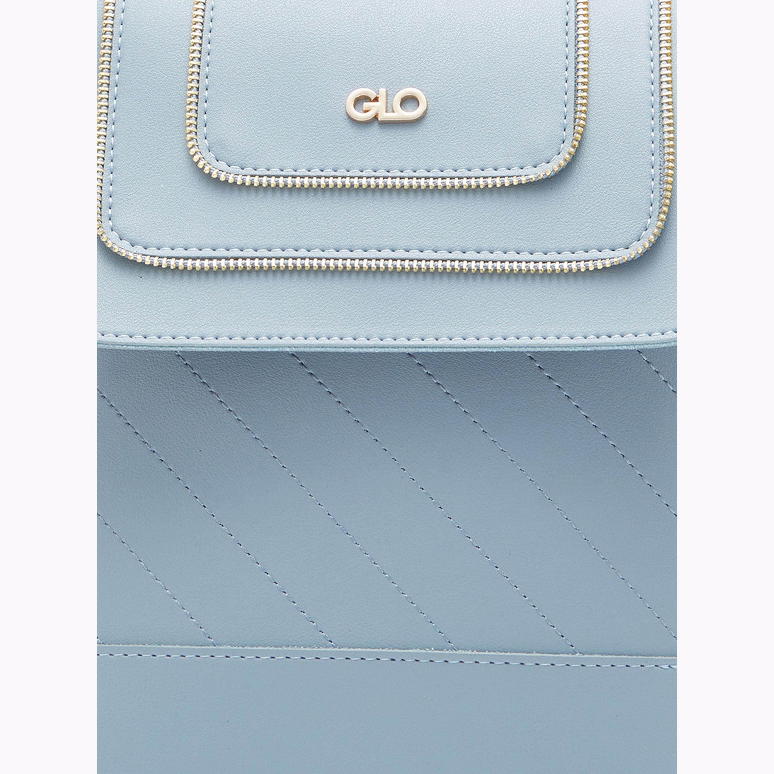 شنطة ظهر زرقاء سادة من الجلد الصناعي-women-bagsandwallets-backpacks-image-5