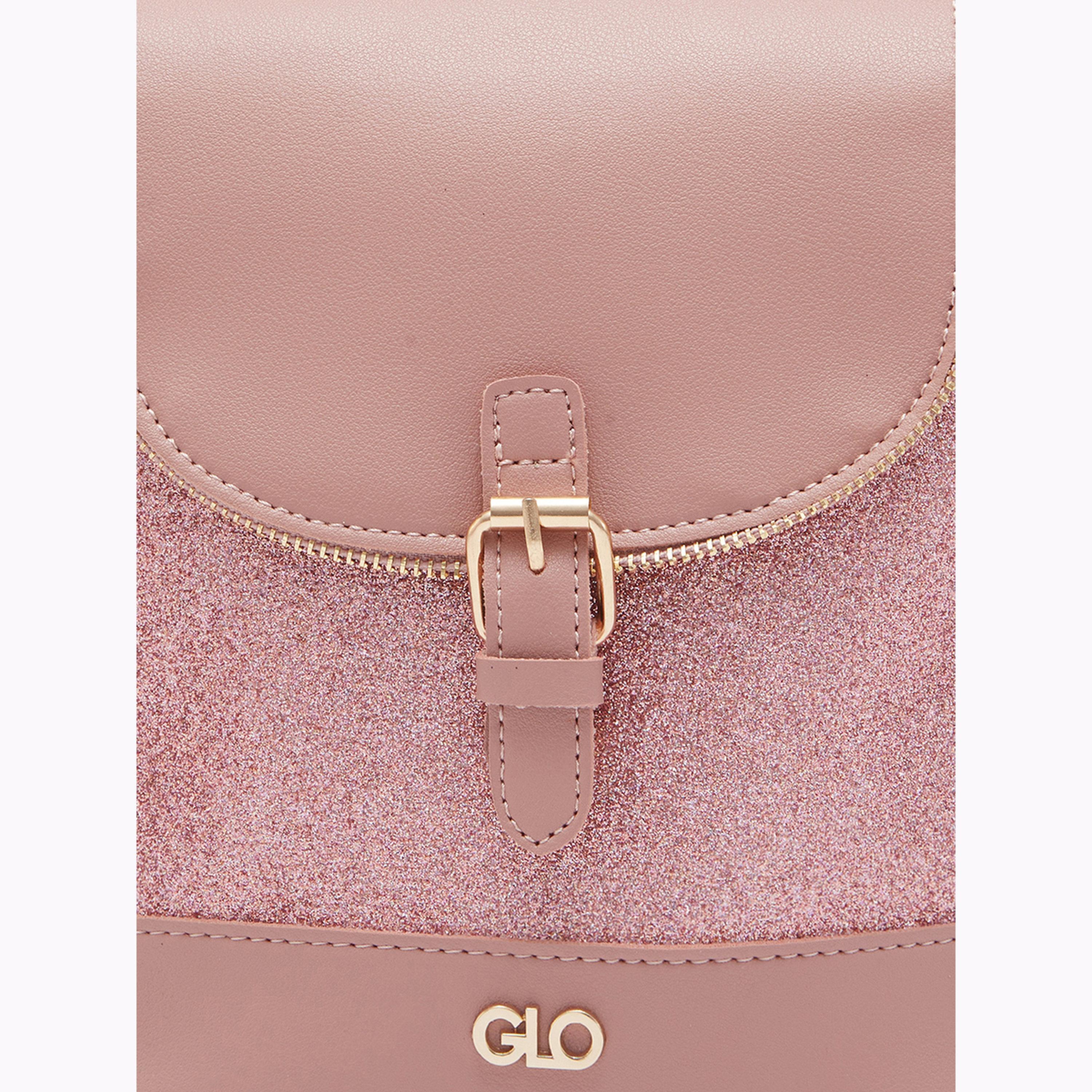 شنطة ظهر وردية مزينة بارزة الملمس من الجلد الصناعي-women-bagsandwallets-backpacks-image-5