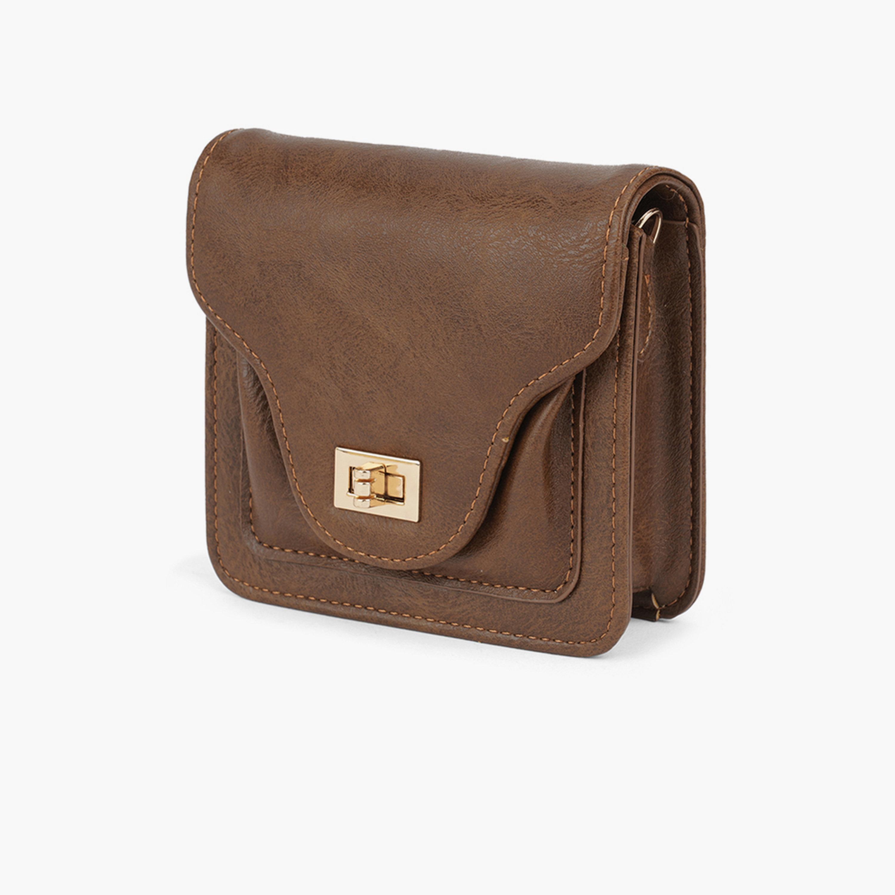 شنطة كروس بنية بارزة الملمس-women-bagsandwallets-handbags-image-2