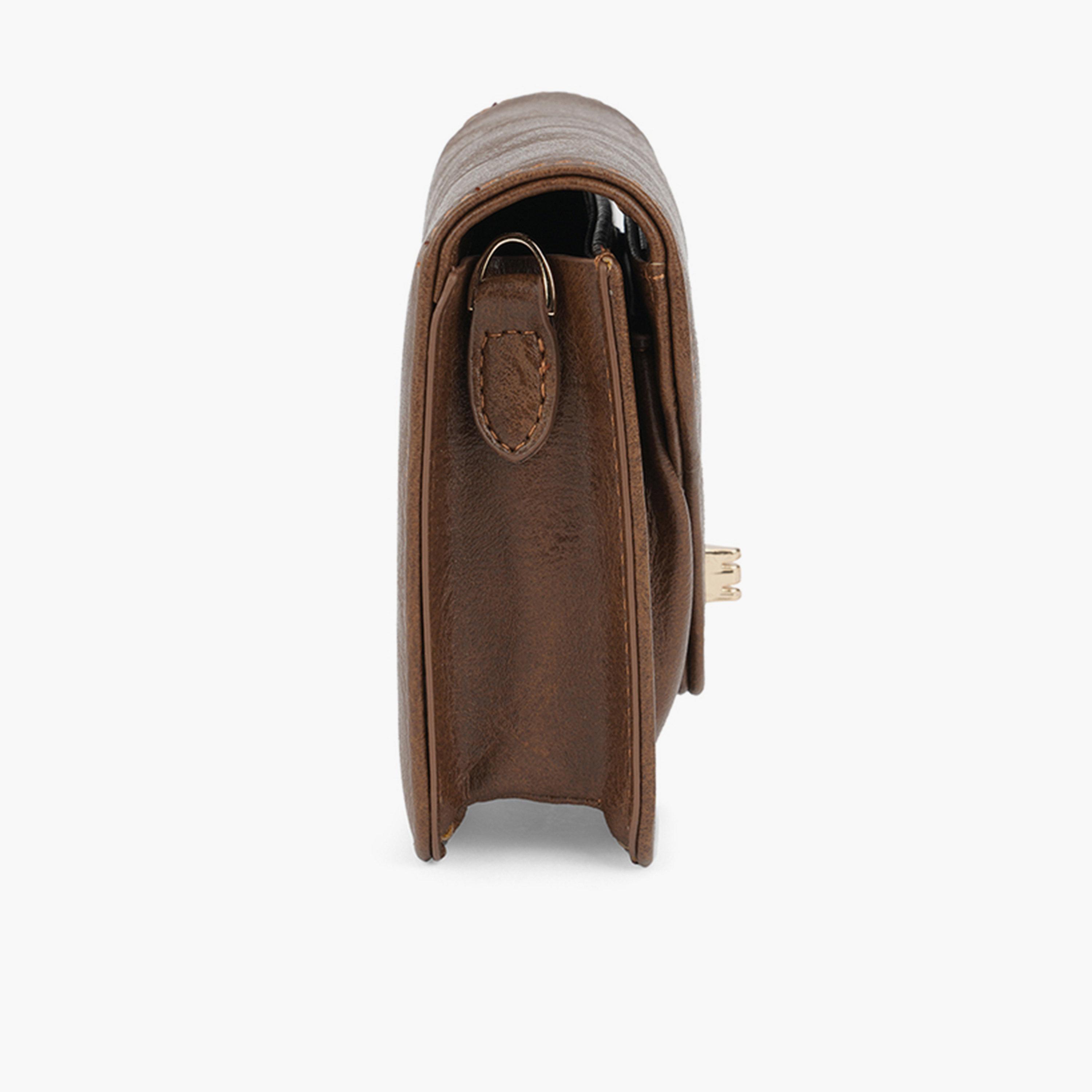 شنطة كروس بنية بارزة الملمس-women-bagsandwallets-handbags-image-4