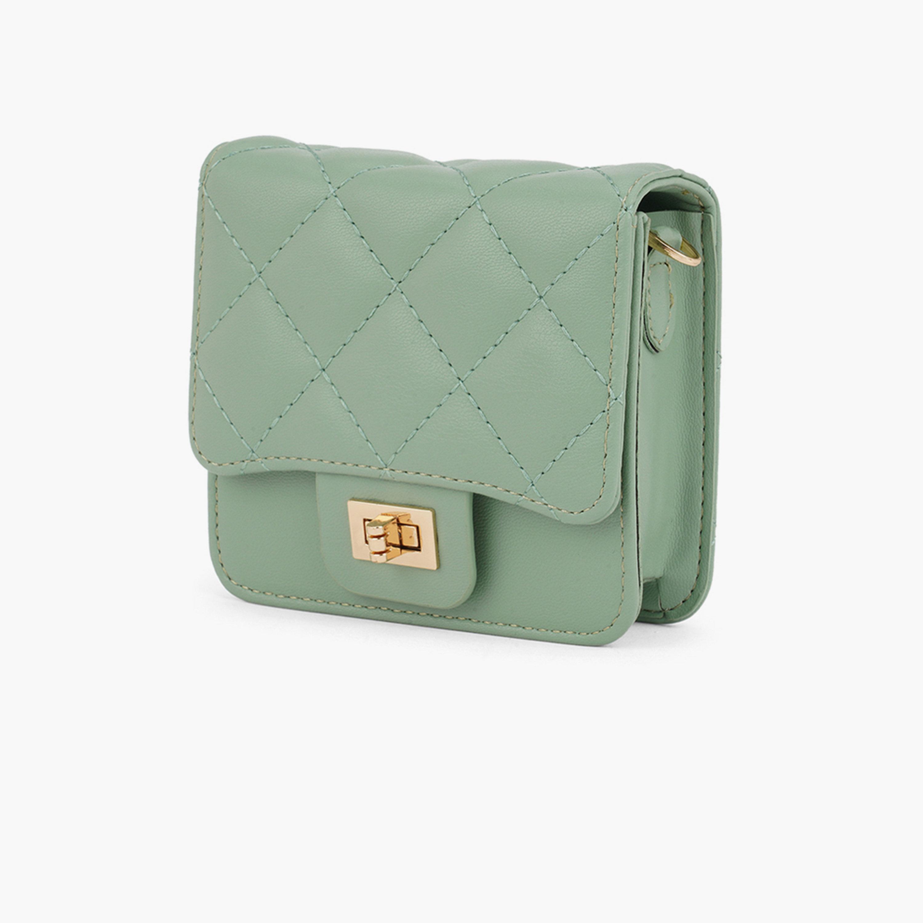 شنطة كروس خضراء بتصميم مبطن ومنفوخ-women-bagsandwallets-handbags-image-2