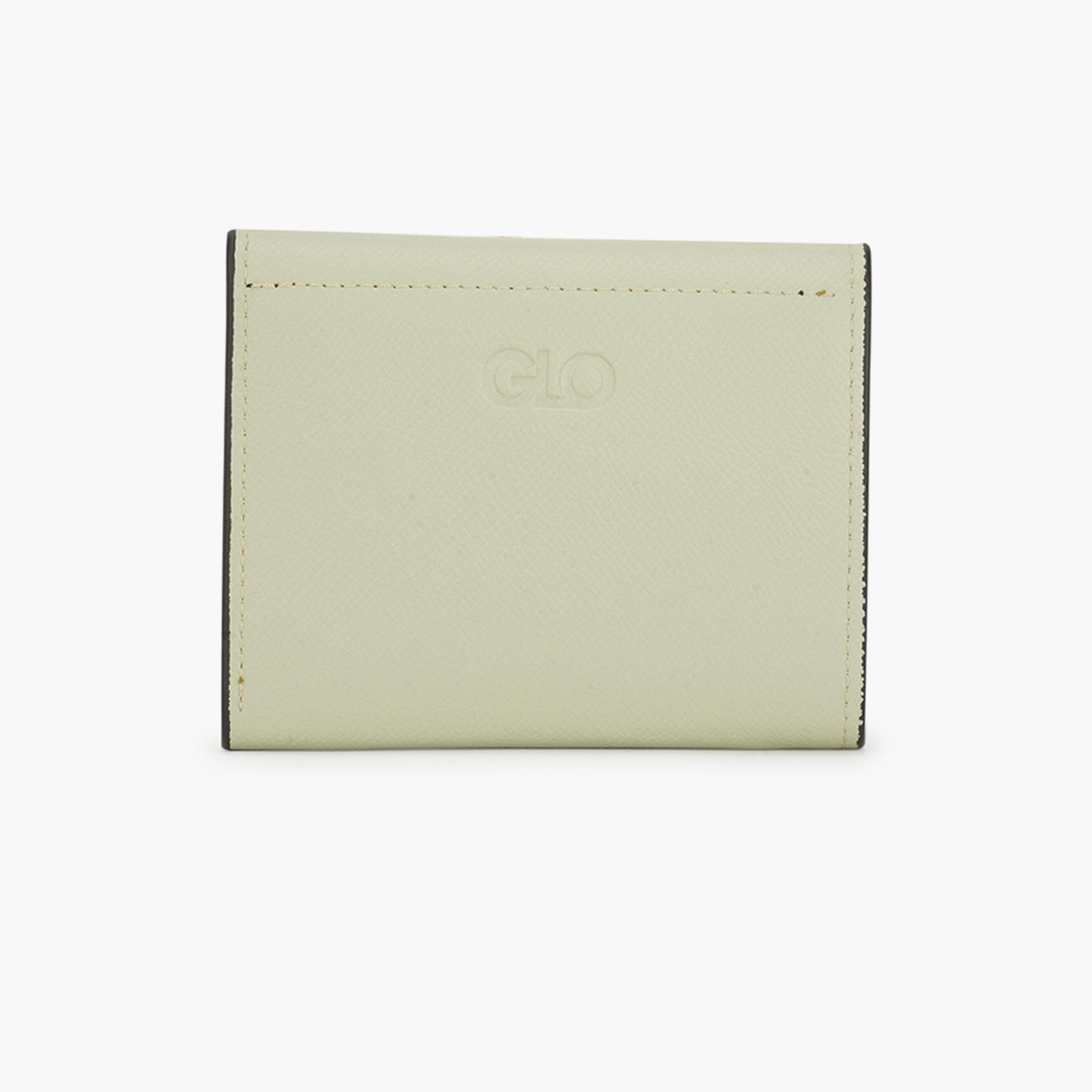 Globus X Styli Green Textured Button Closure Bi-Fold Wallet-women-bagsandwallets-wallets-image-2