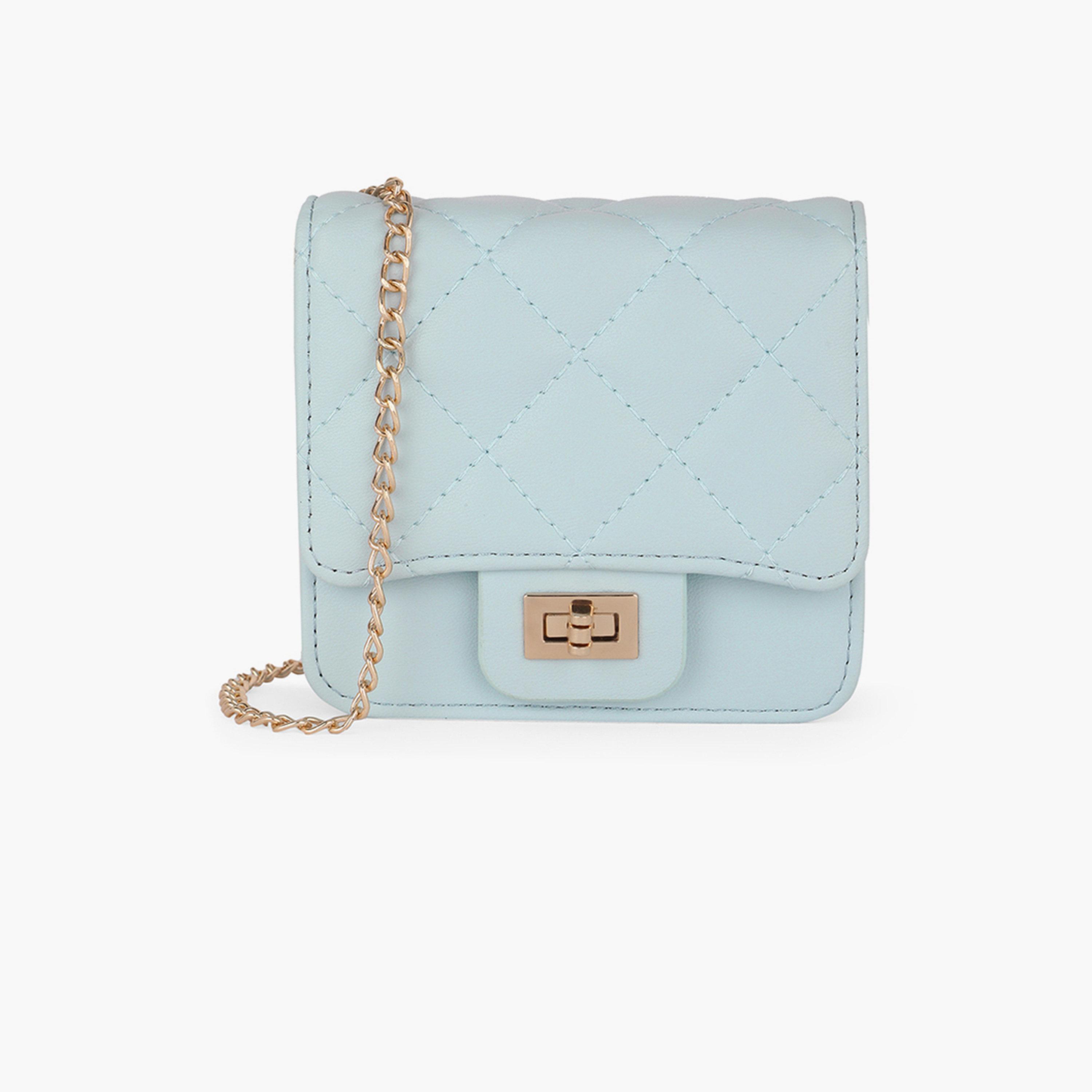 شنطة كروس صغيرة زرقاء بتصميم مبطن ومنفوخ-women-bagsandwallets-handbags-image-1