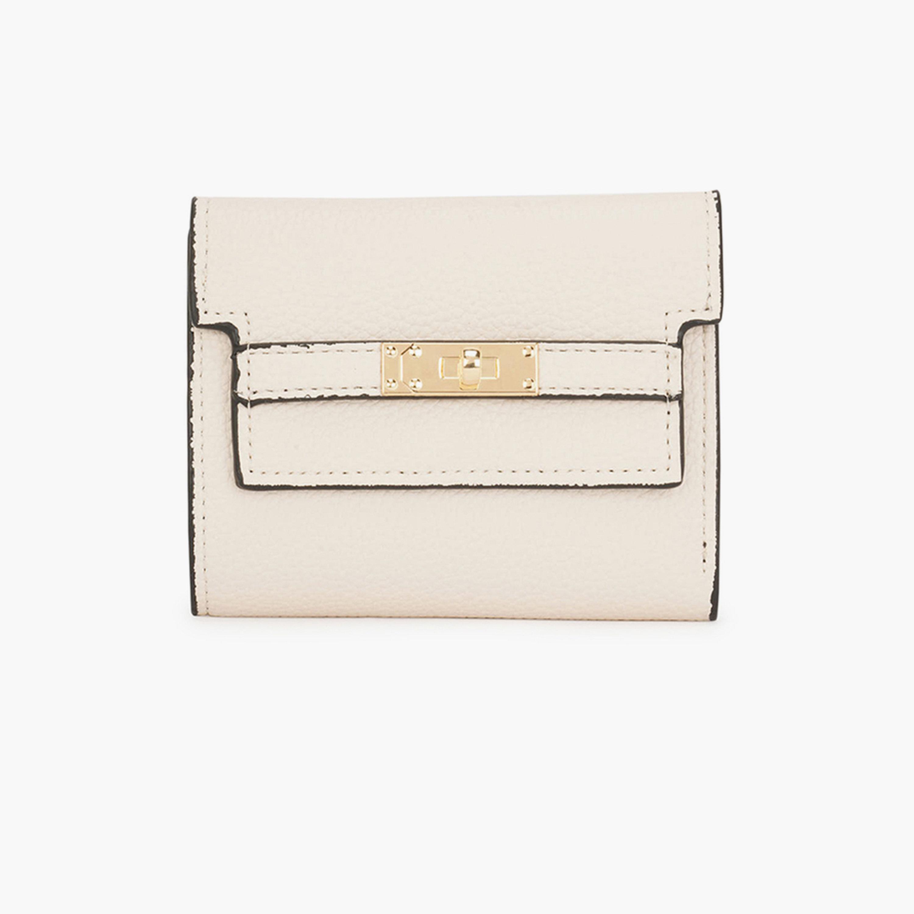 Globus X Styli Off White Textured Detail Bi-Fold Wallet-women-bagsandwallets-wallets-image-1