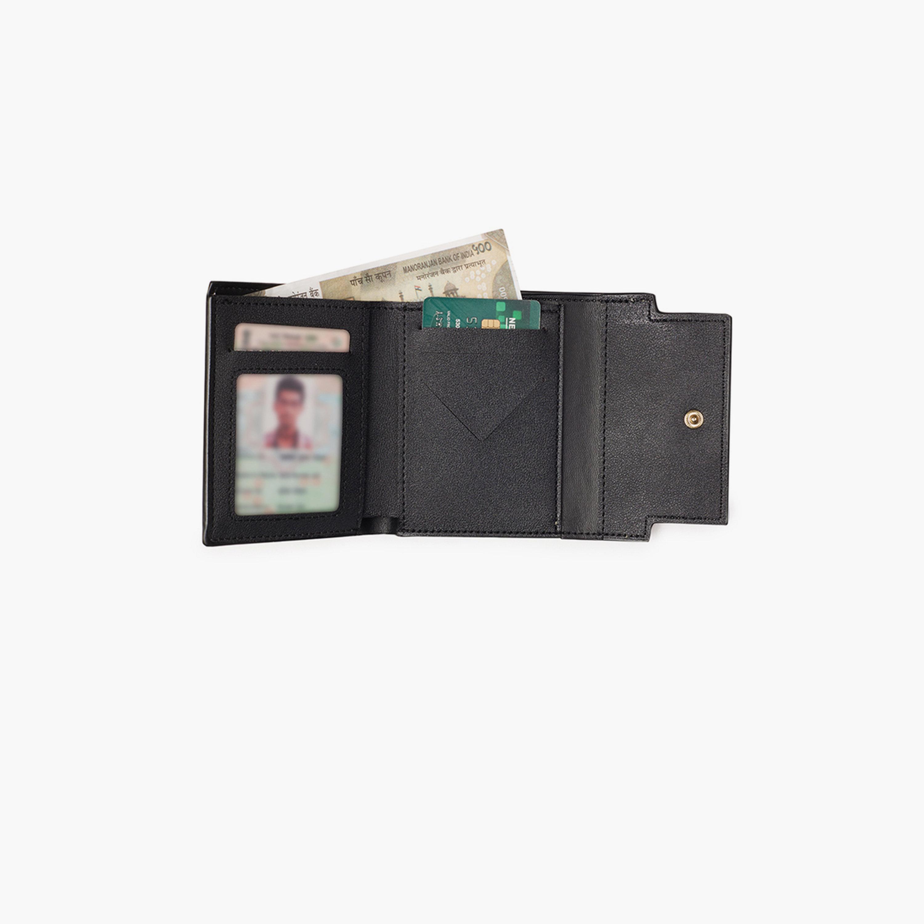 Globus X Styli Off White Textured Detail Bi-Fold Wallet-women-bagsandwallets-wallets-image-4