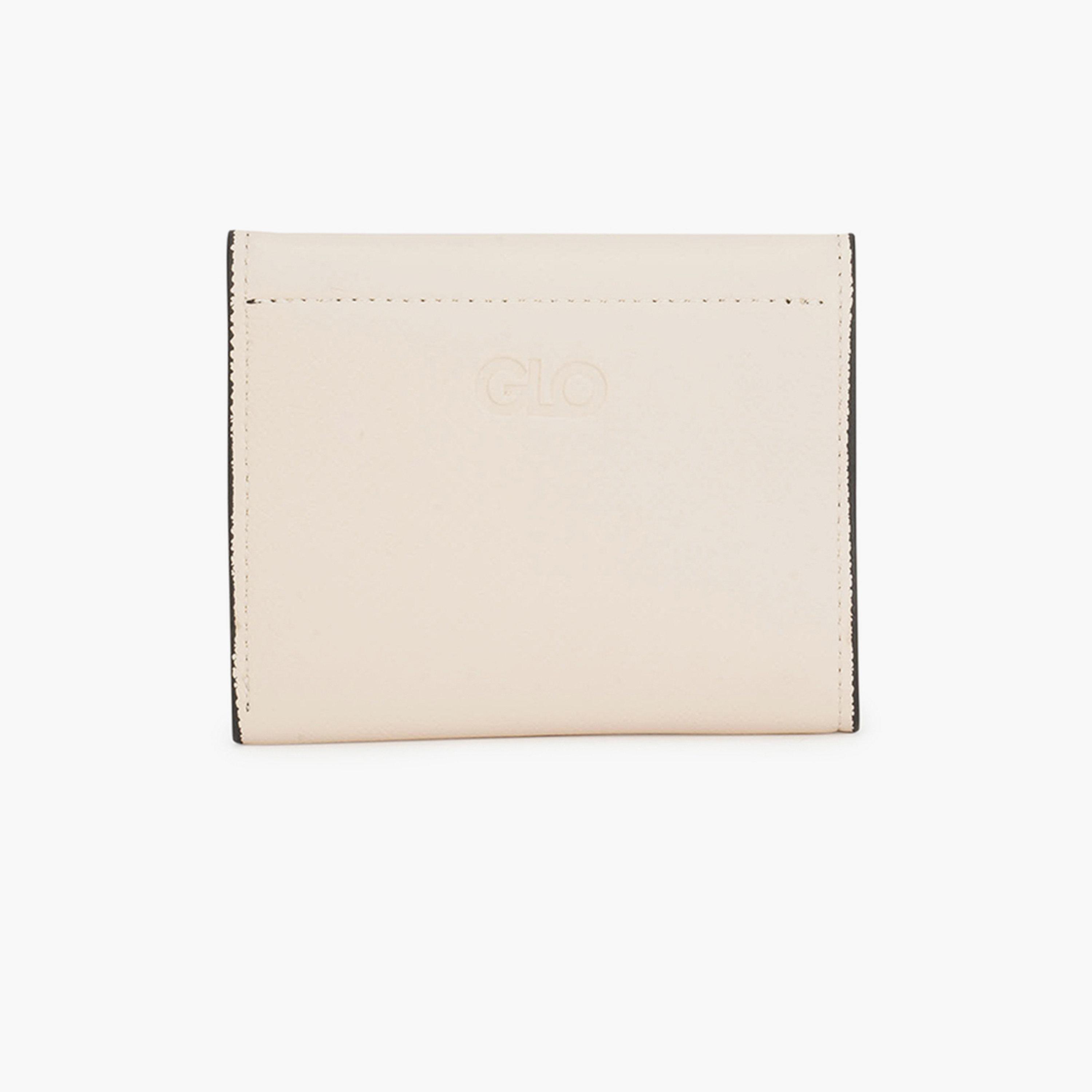 Globus X Styli Off White Textured Button Closure Bi-Fold Wallet-women-bagsandwallets-wallets-image-2