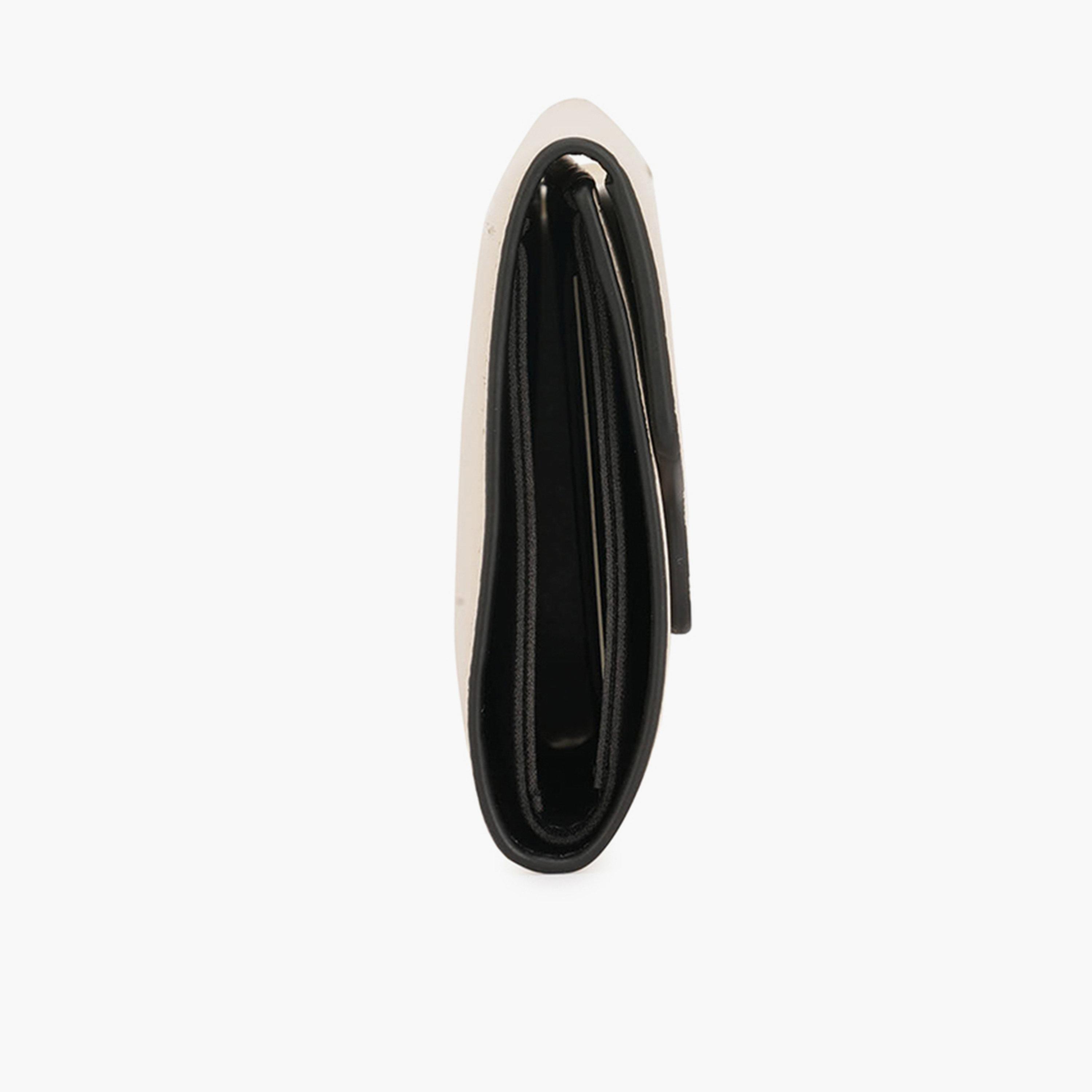 Globus X Styli Off White Textured Button Closure Bi-Fold Wallet-women-bagsandwallets-wallets-image-3