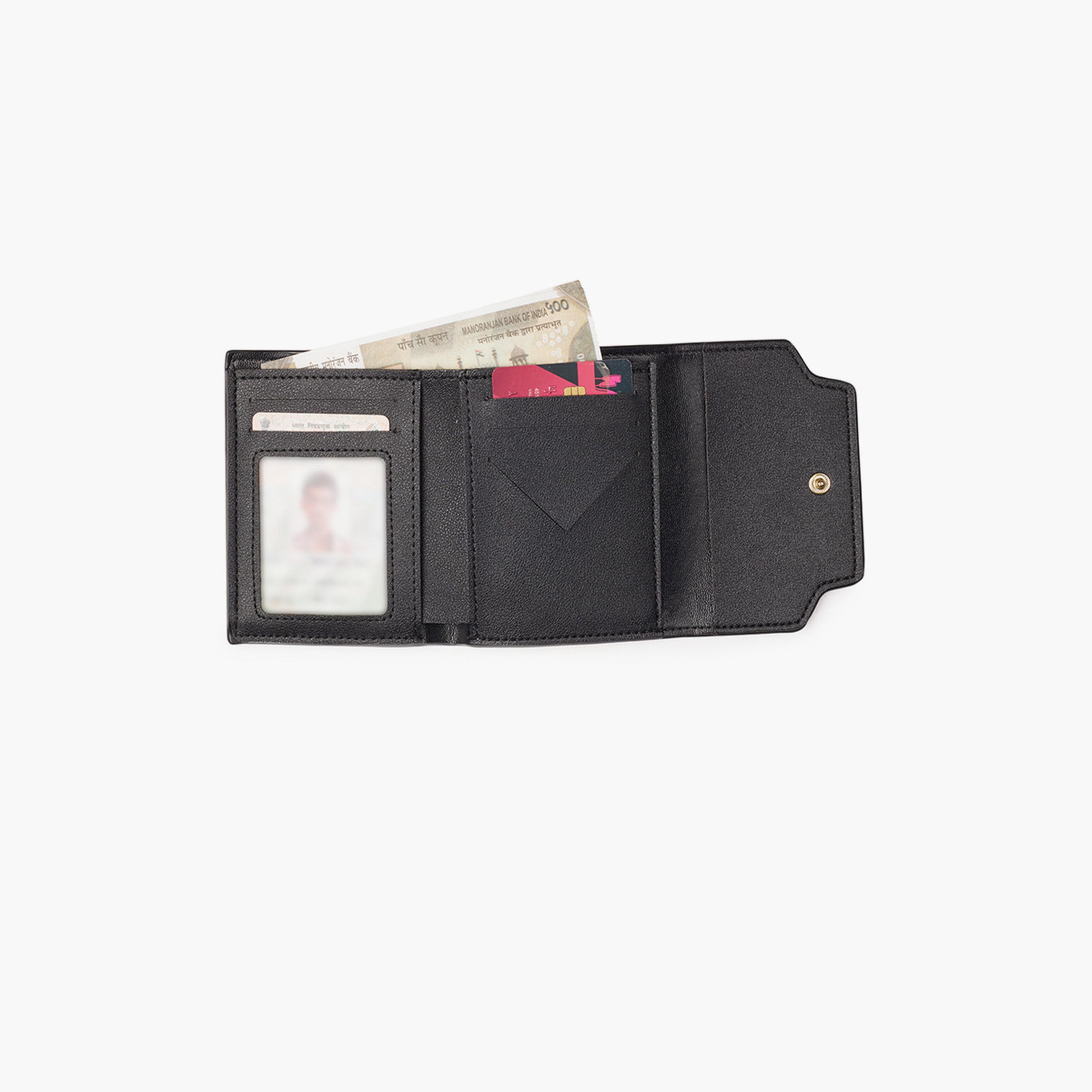 Globus X Styli Off White Textured Button Closure Bi-Fold Wallet-women-bagsandwallets-wallets-image-4