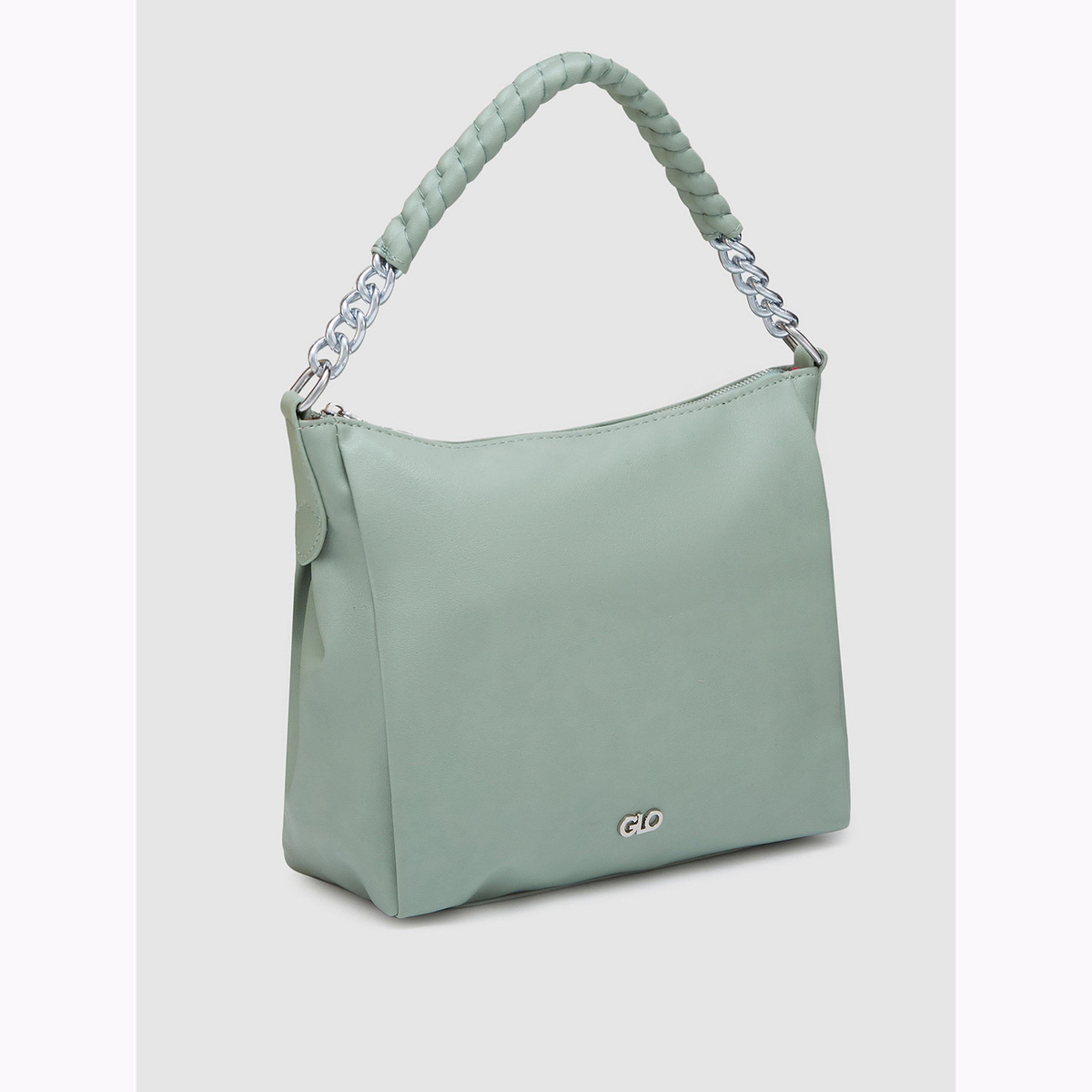 شنطة هوبو بلون أخضر مينت ومقبض مضفر-women-bagsandwallets-handbags-image-4