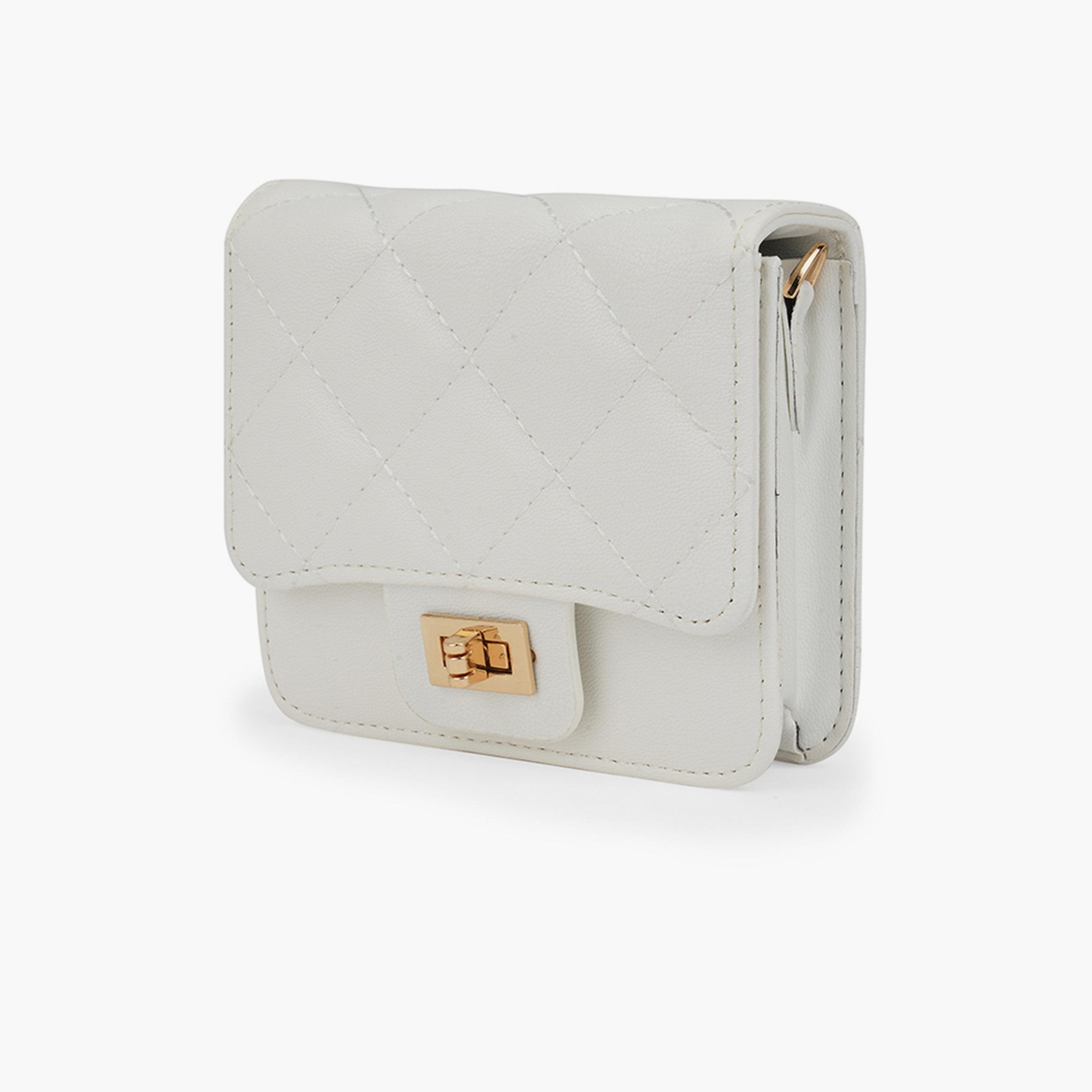 شنطة كروس بيضاء بتصميم مبطن ومنفوخ وقفل دوار-women-bagsandwallets-handbags-image-2