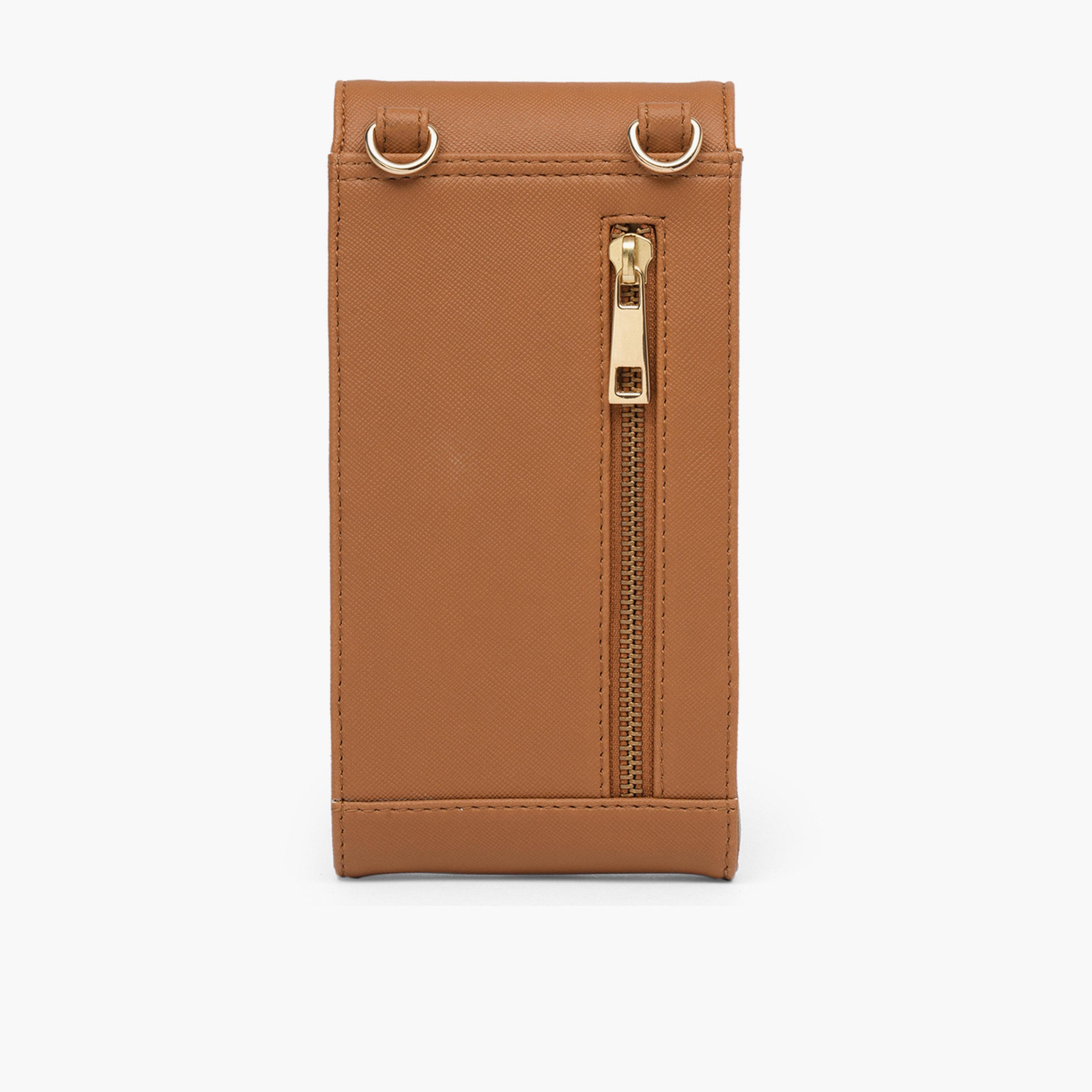 Globus X Styli Tan Faux Leather Textured Sling Bag-women-bagsandwallets-handbags-image-4