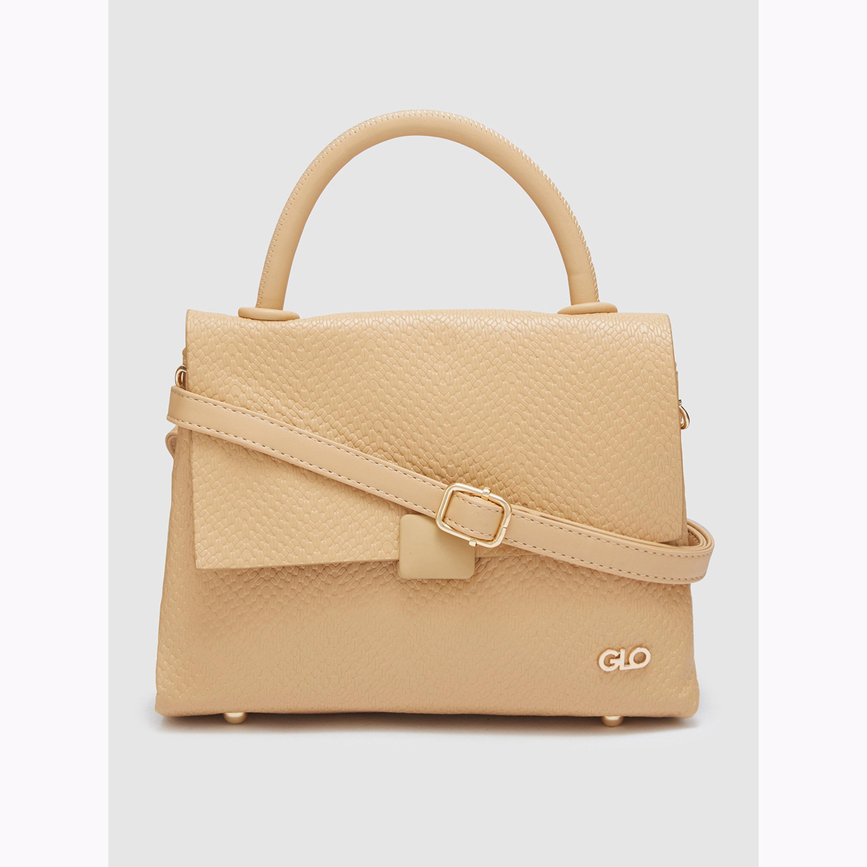 شنطة يد كاكي بارزة الملمس بمقبض علوي-women-bagsandwallets-handbags-image-1