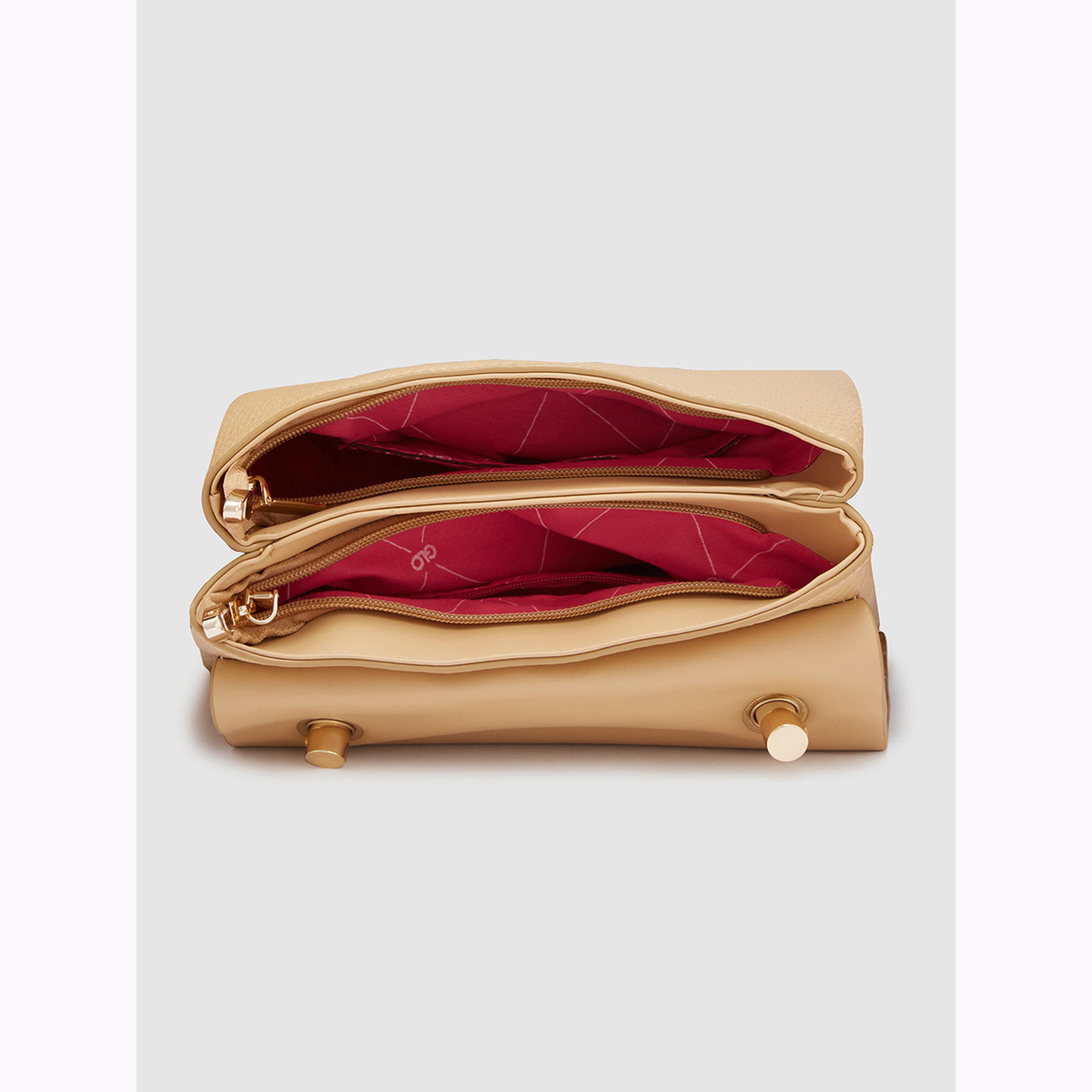 شنطة يد كاكي بارزة الملمس بمقبض علوي-women-bagsandwallets-handbags-image-5