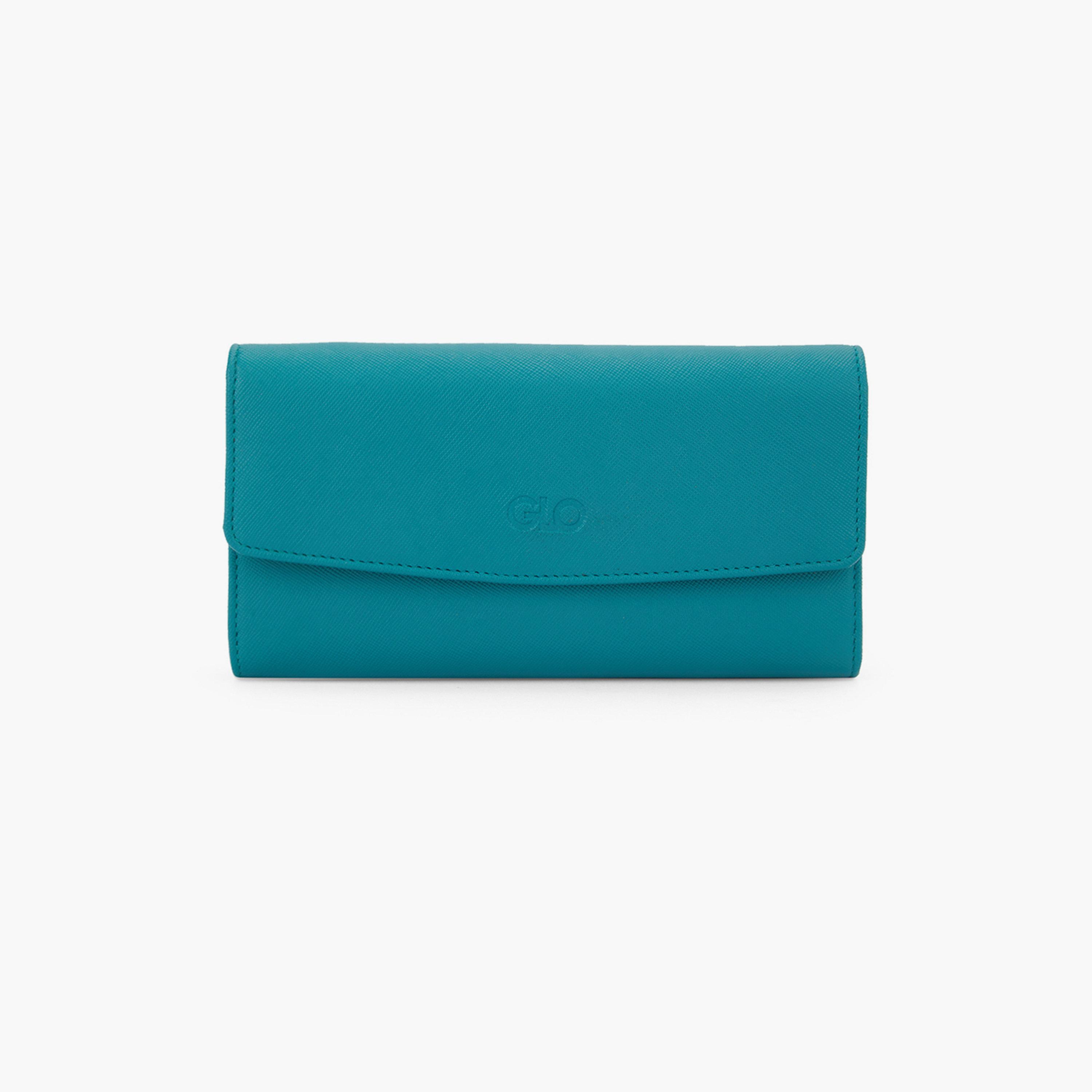 Globus X Styli Blue Textured Wallet with Multiple Card Slots-women-bagsandwallets-wallets-image-1