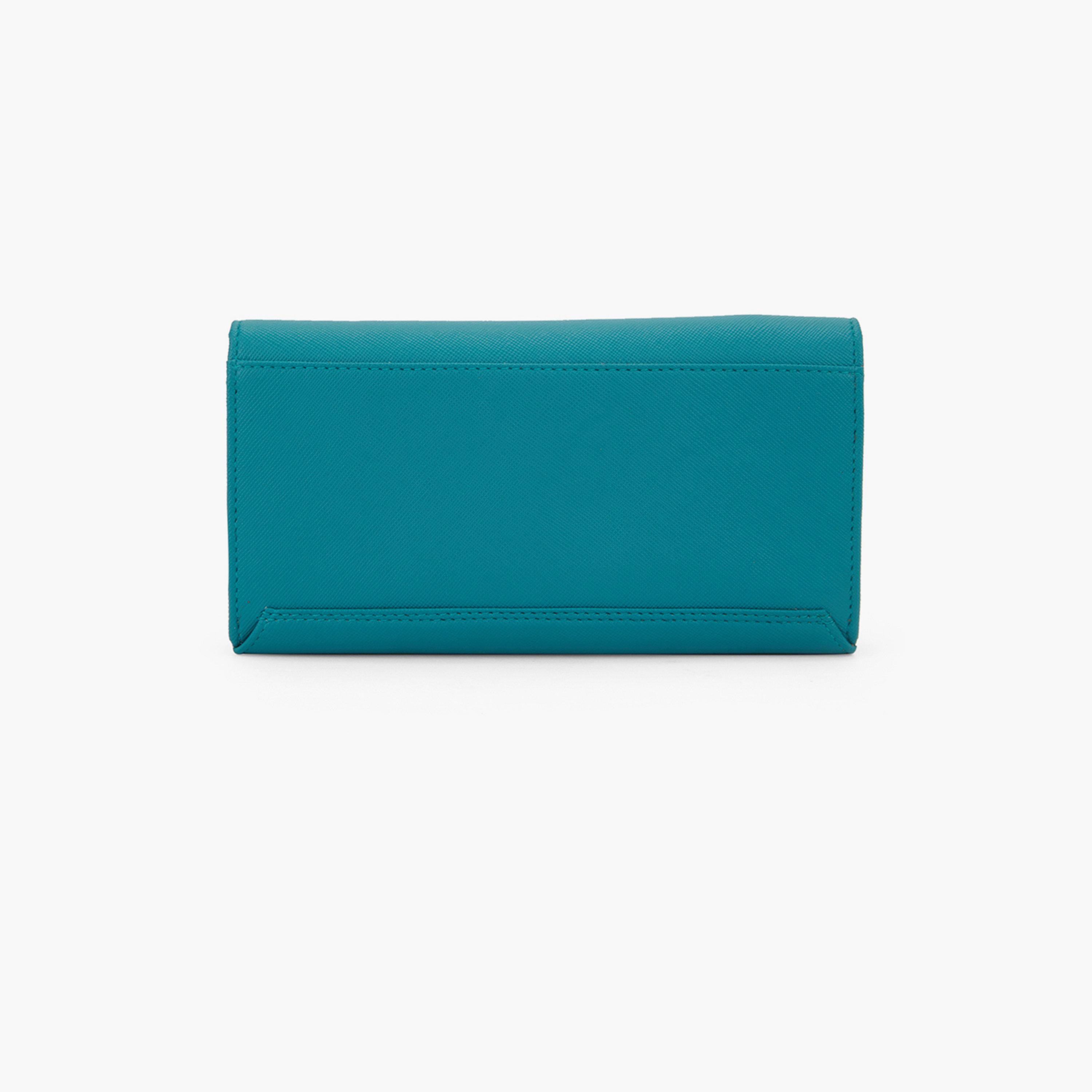 Globus X Styli Blue Textured Wallet with Multiple Card Slots-women-bagsandwallets-wallets-image-4