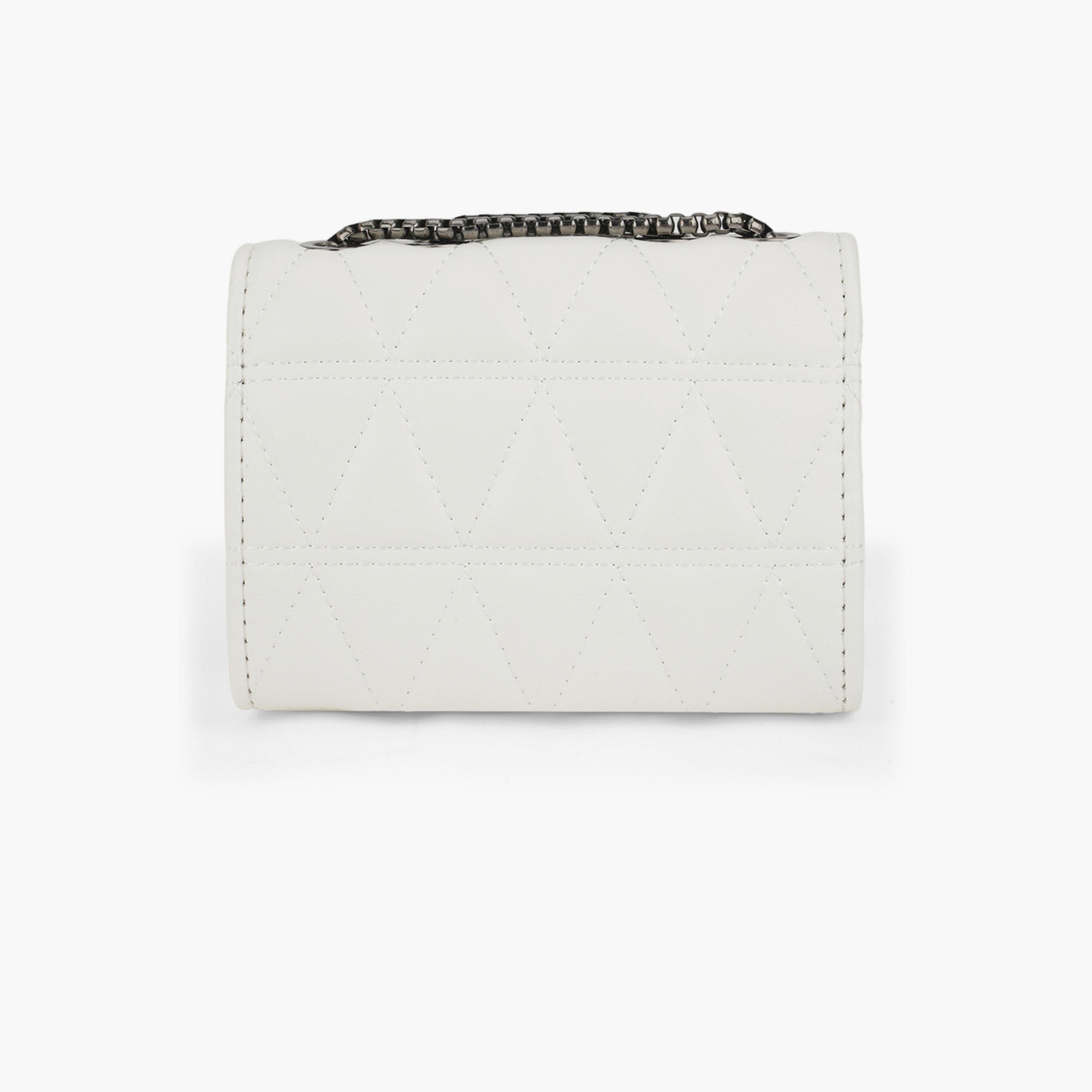 Globus X Styli White Puffed Quilted Crossbody Bag-women-bagsandwallets-handbags-image-3
