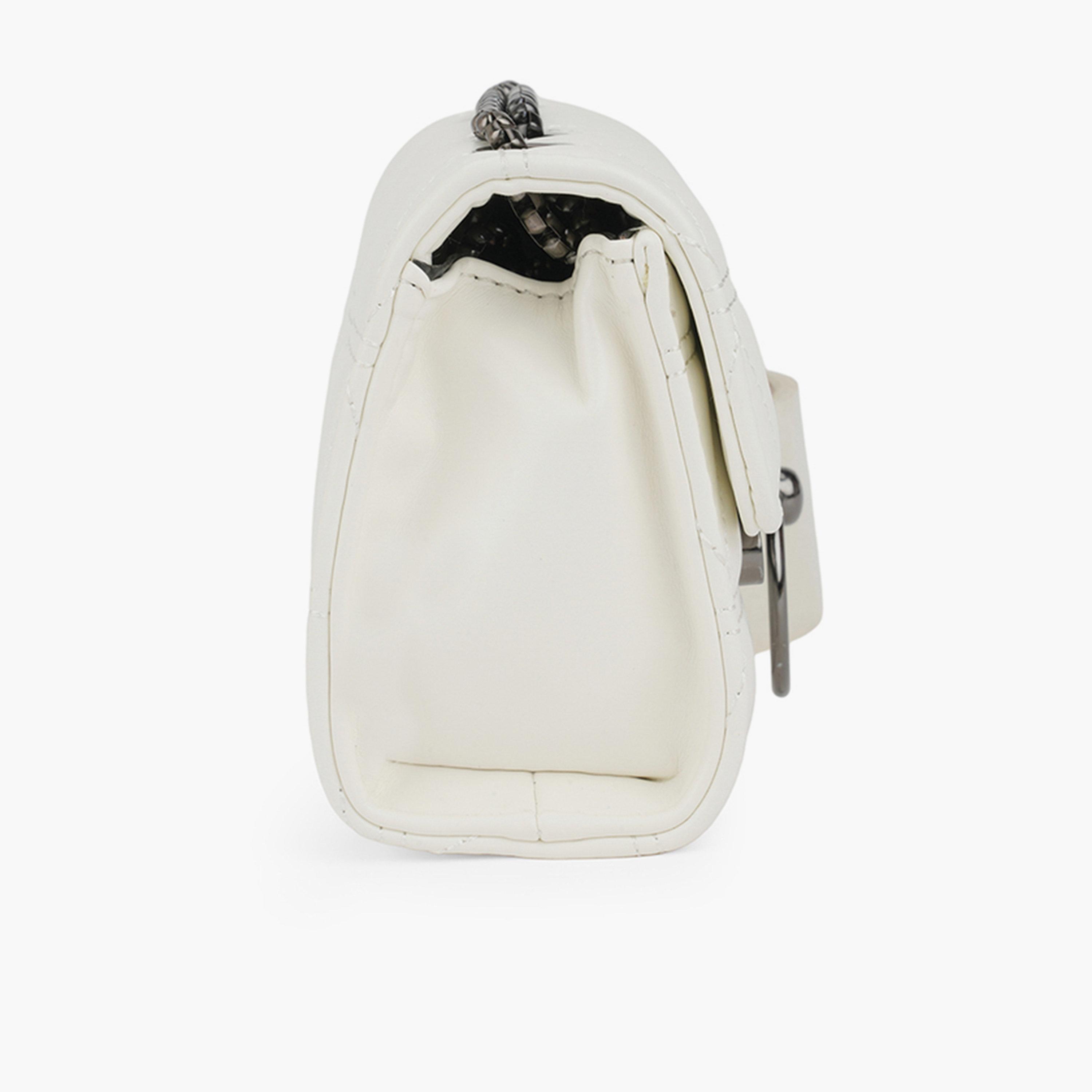 Globus X Styli White Puffed Quilted Crossbody Bag-women-bagsandwallets-handbags-image-4