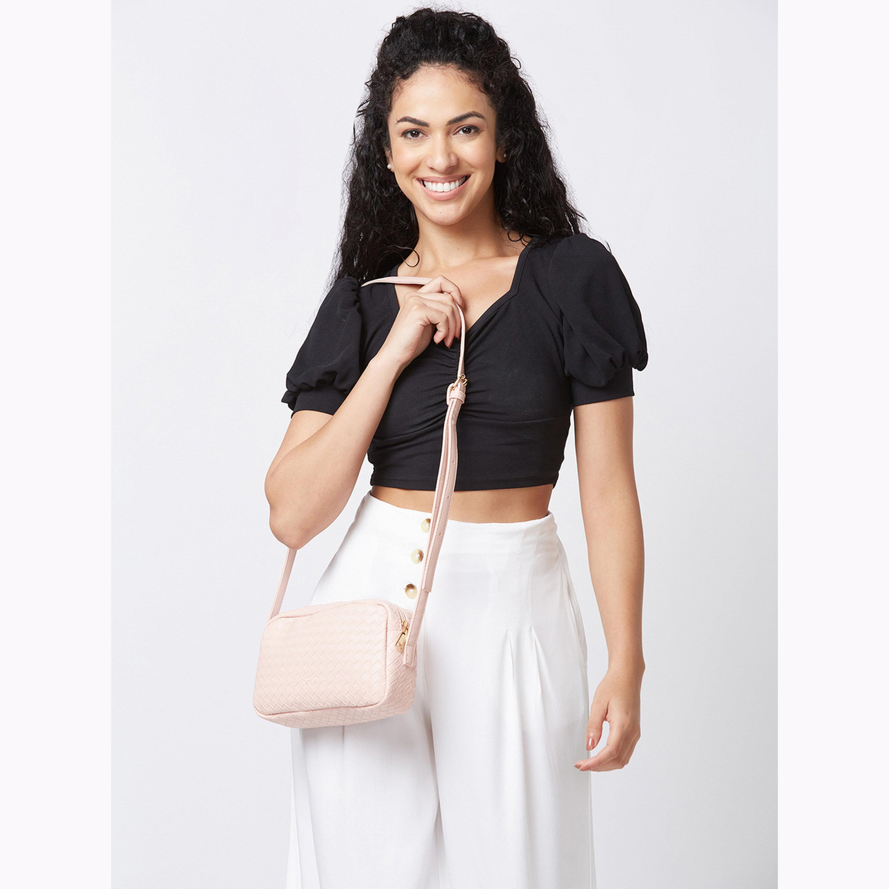 شنطة كروس وردي مغبر بارزة الملمس-women-bagsandwallets-handbags-image-2