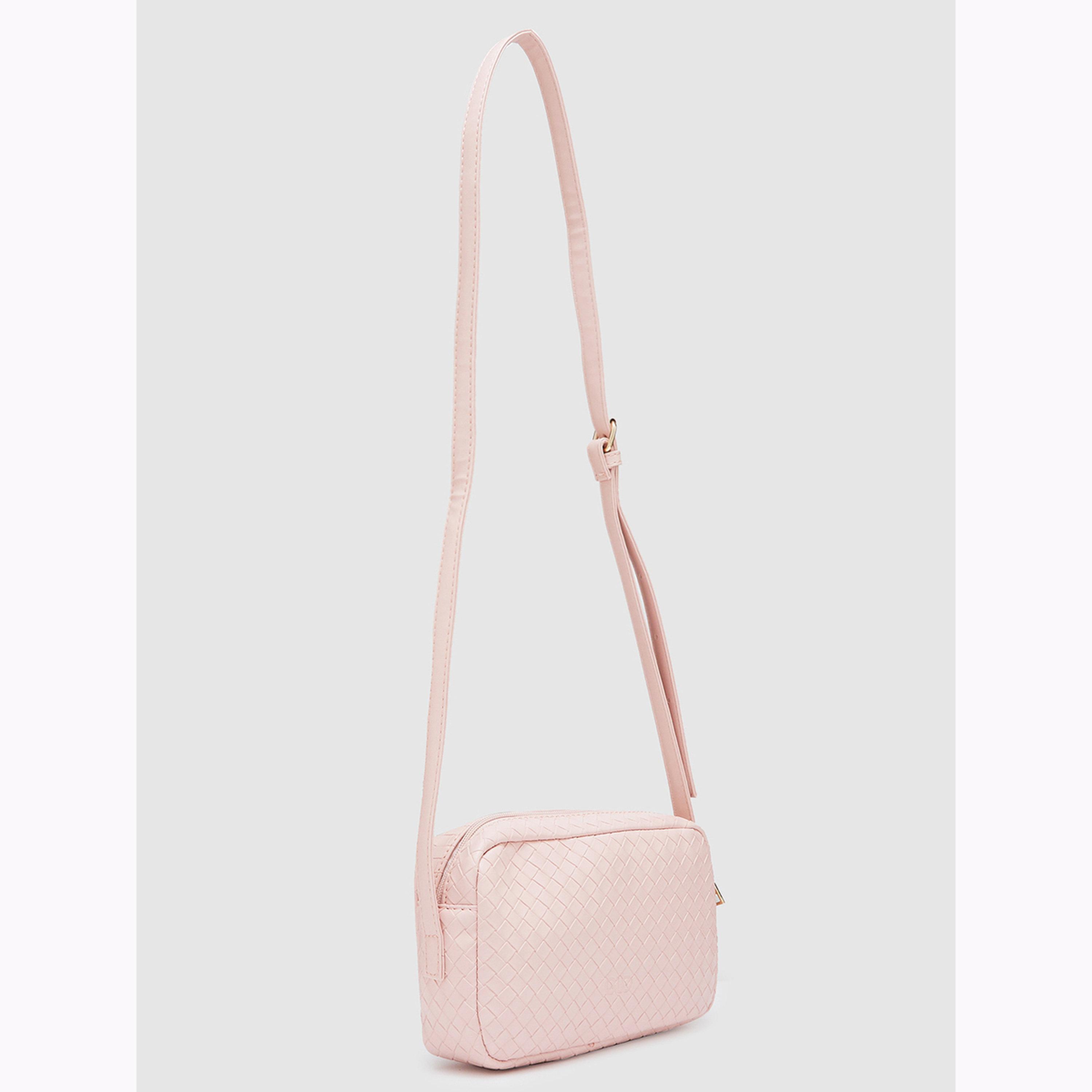 Globus X Styli Dusty Pink Textured Crossbody Bag-women-bagsandwallets-handbags-image-3