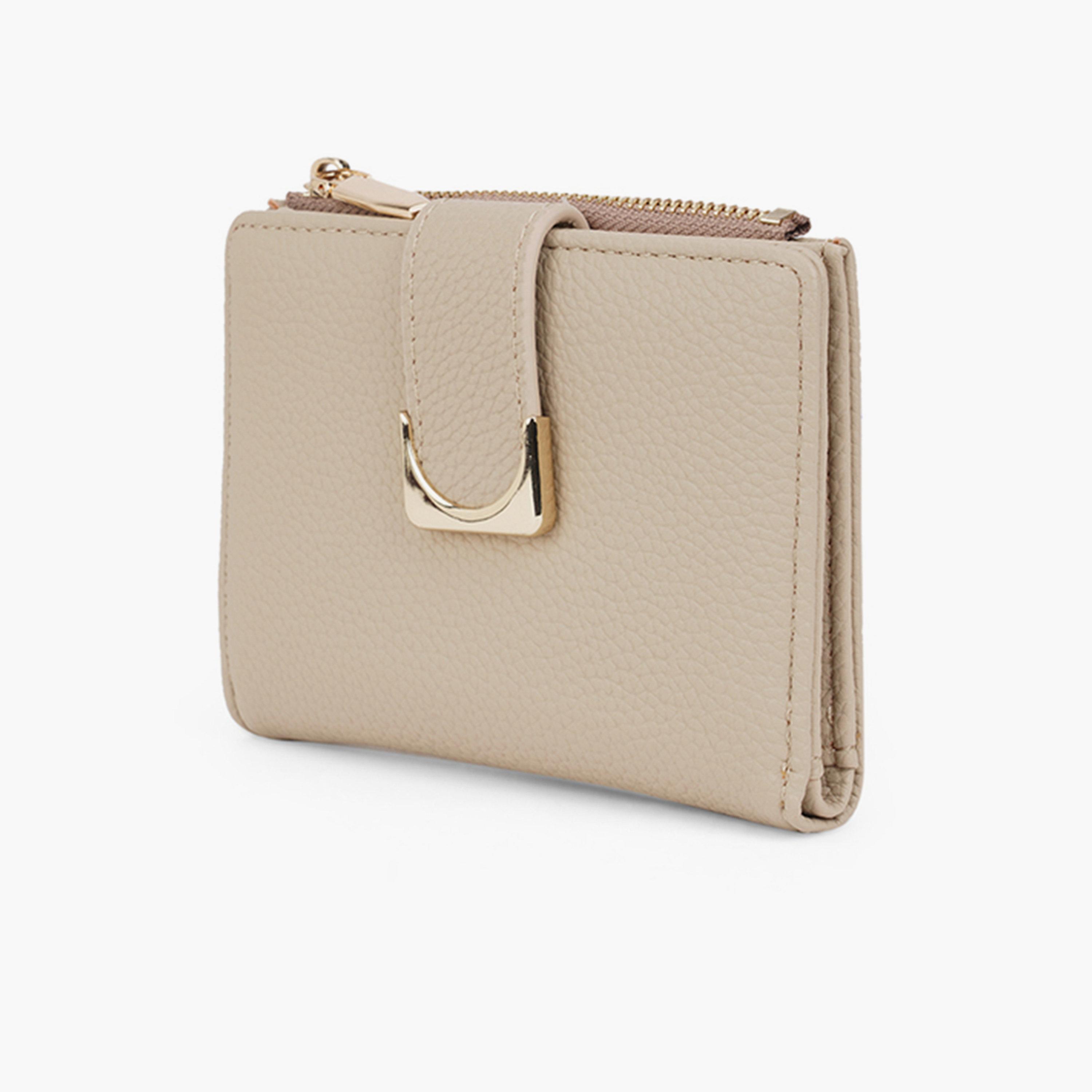 Globus X Styli Khaki Textured Bi-Fold Wallet-women-bagsandwallets-wallets-image-2