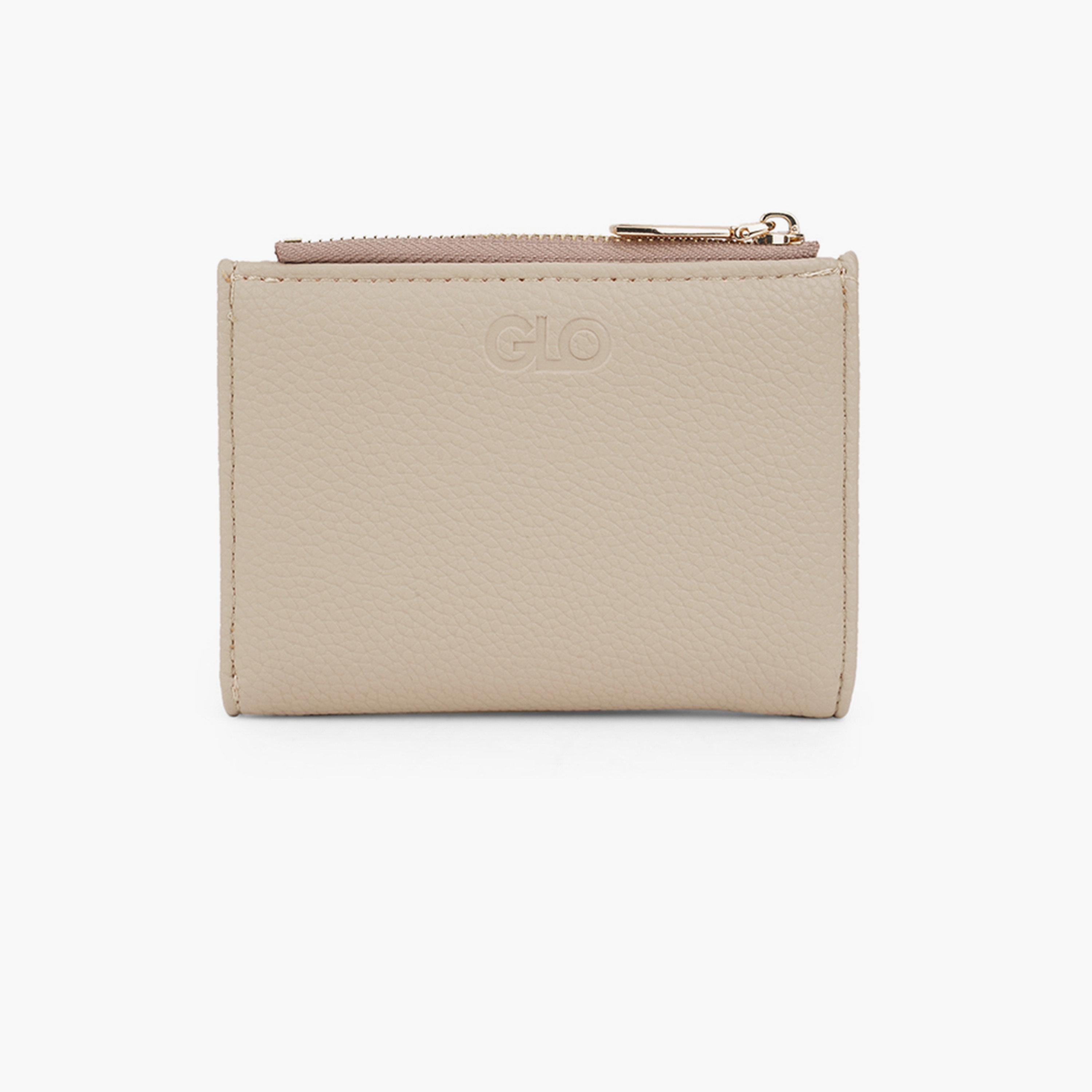 Globus X Styli Khaki Textured Bi-Fold Wallet-women-bagsandwallets-wallets-image-3