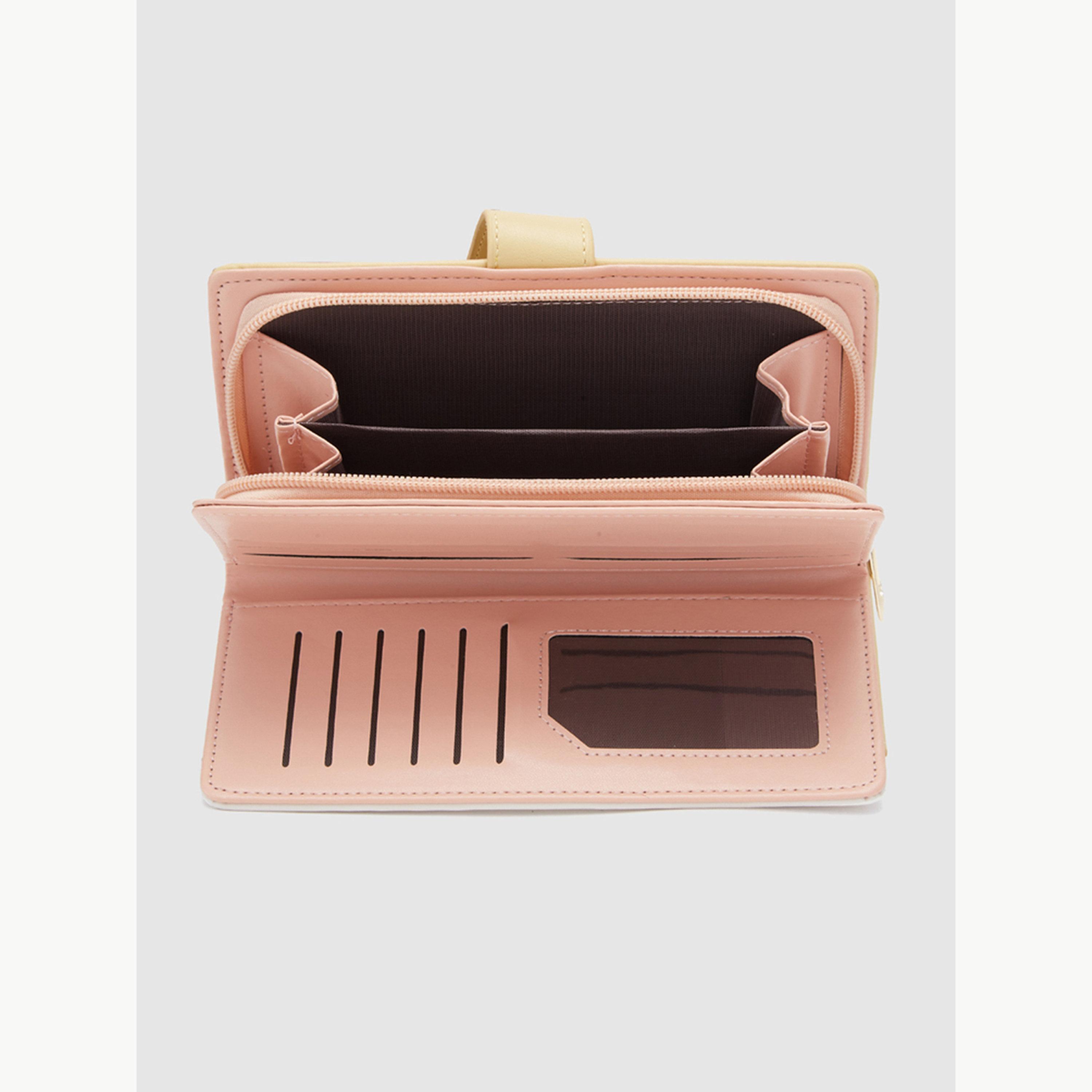 Globus X Styli Mustard Color Block Zip Around Wallet-women-bagsandwallets-wallets-image-5