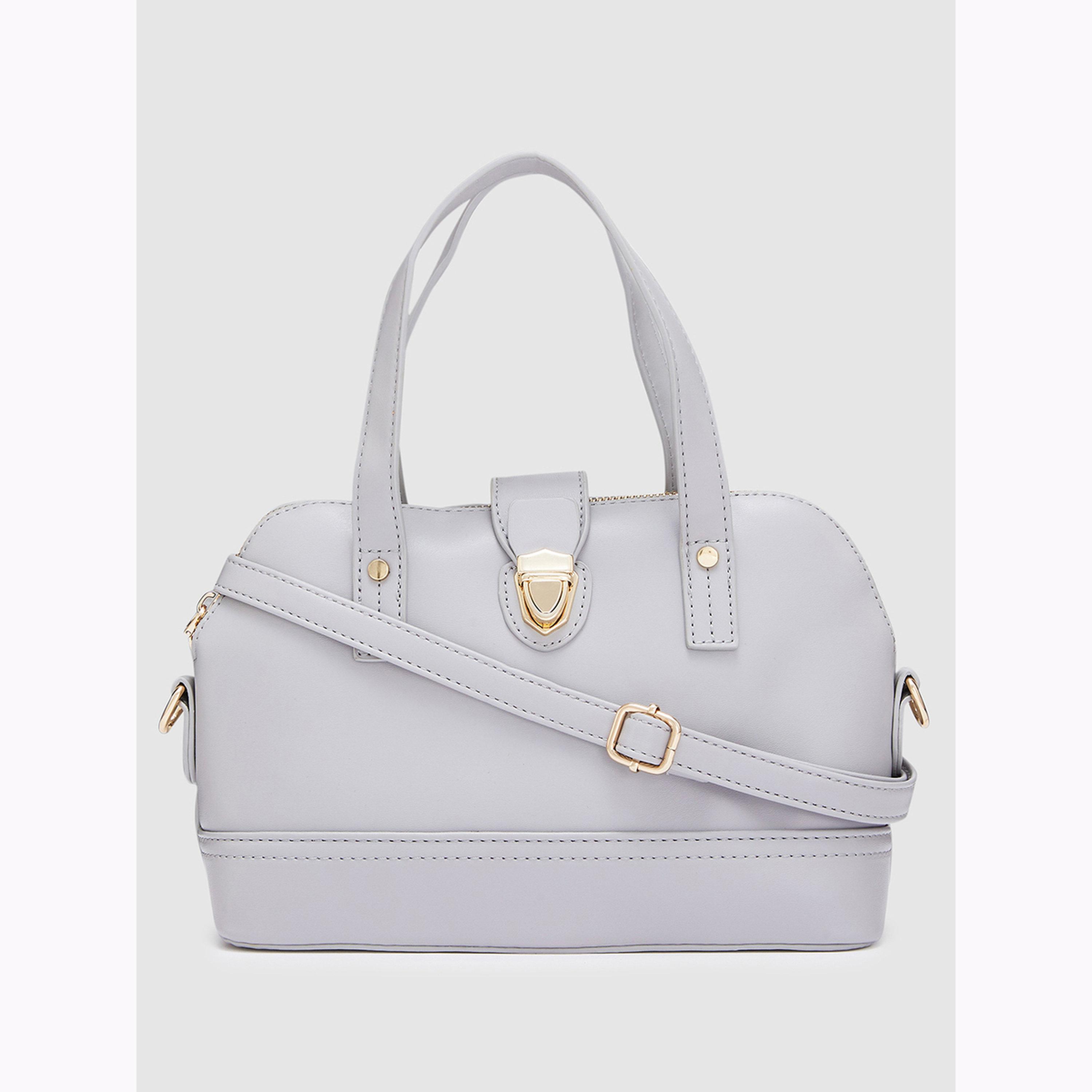 Globus X Styli Dark Grey Dual Handle Handbag-women-bagsandwallets-handbags-image-1