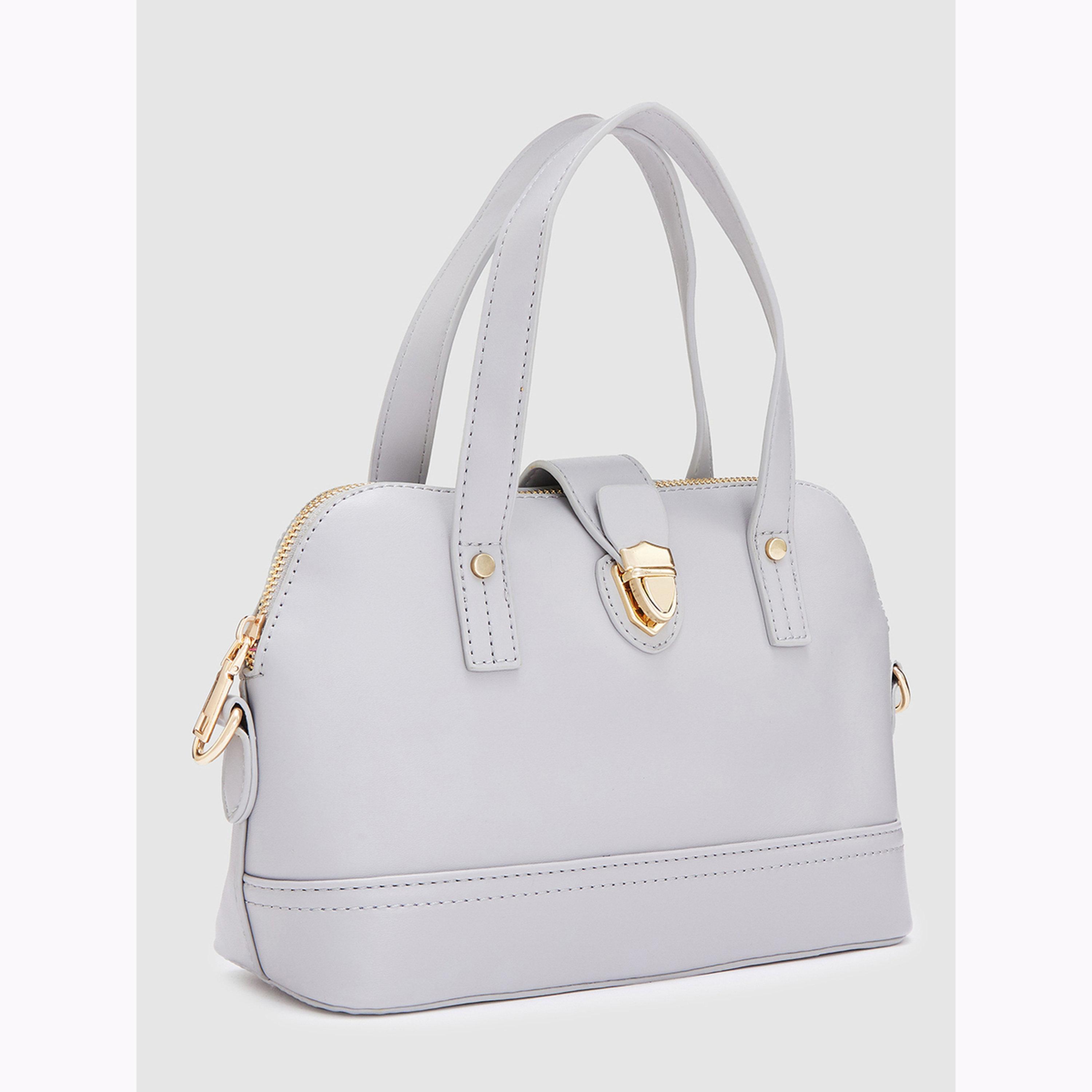 Globus X Styli Dark Grey Dual Handle Handbag-women-bagsandwallets-handbags-image-3
