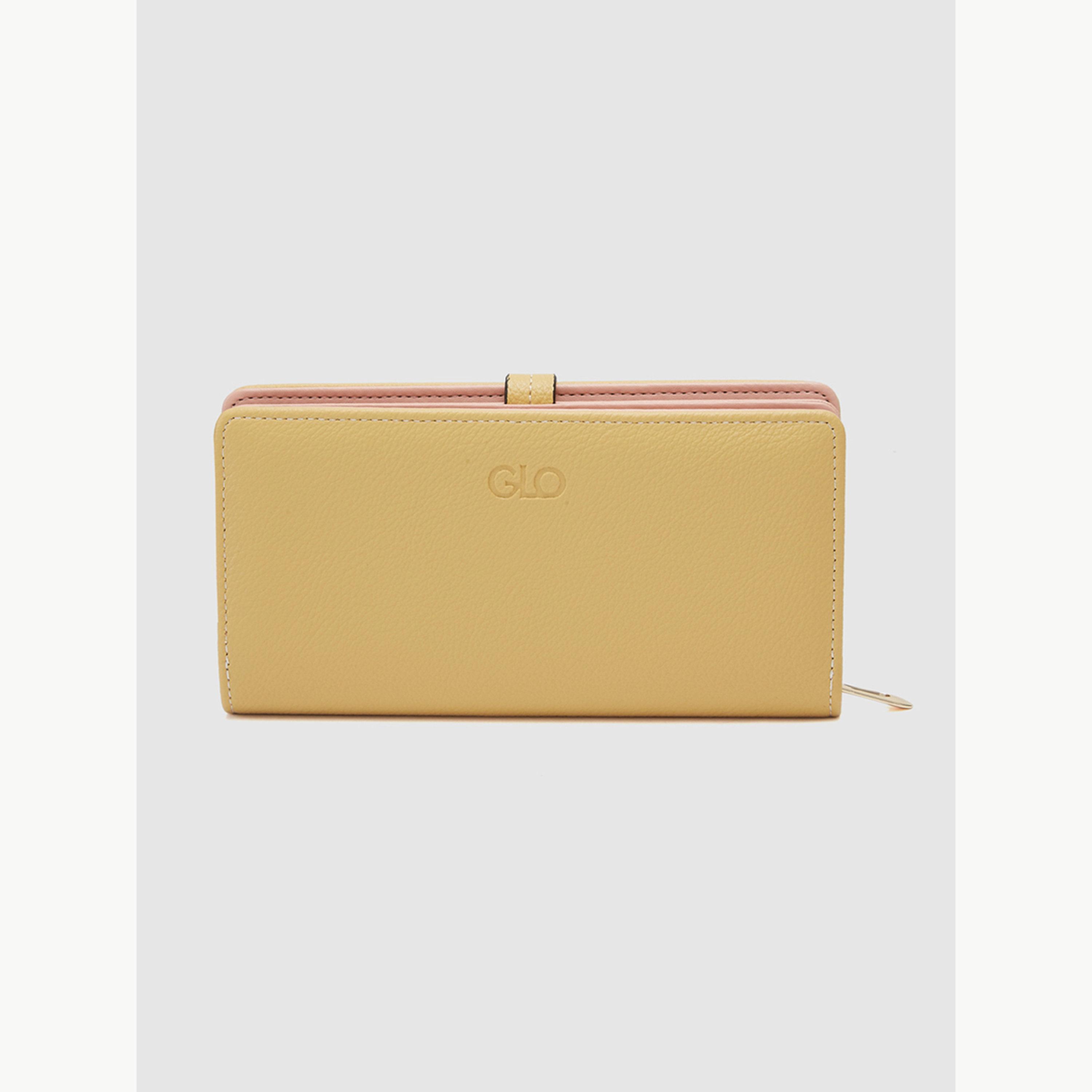 Globus X Styli Mustard Textured Zip Around Wallet-women-bagsandwallets-wallets-image-3