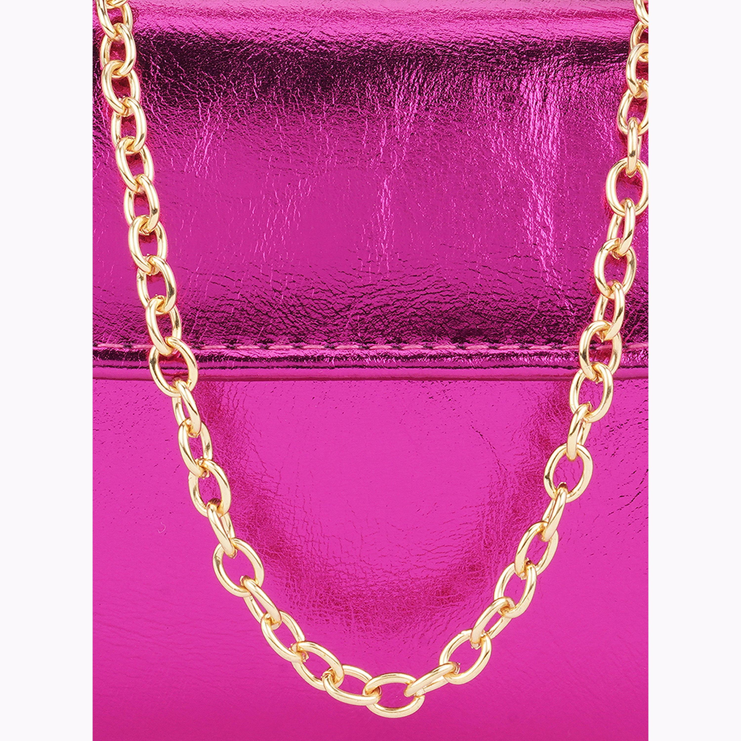 شنطة يد وردية لامعة بمقبض واحد-women-bagsandwallets-handbags-image-6