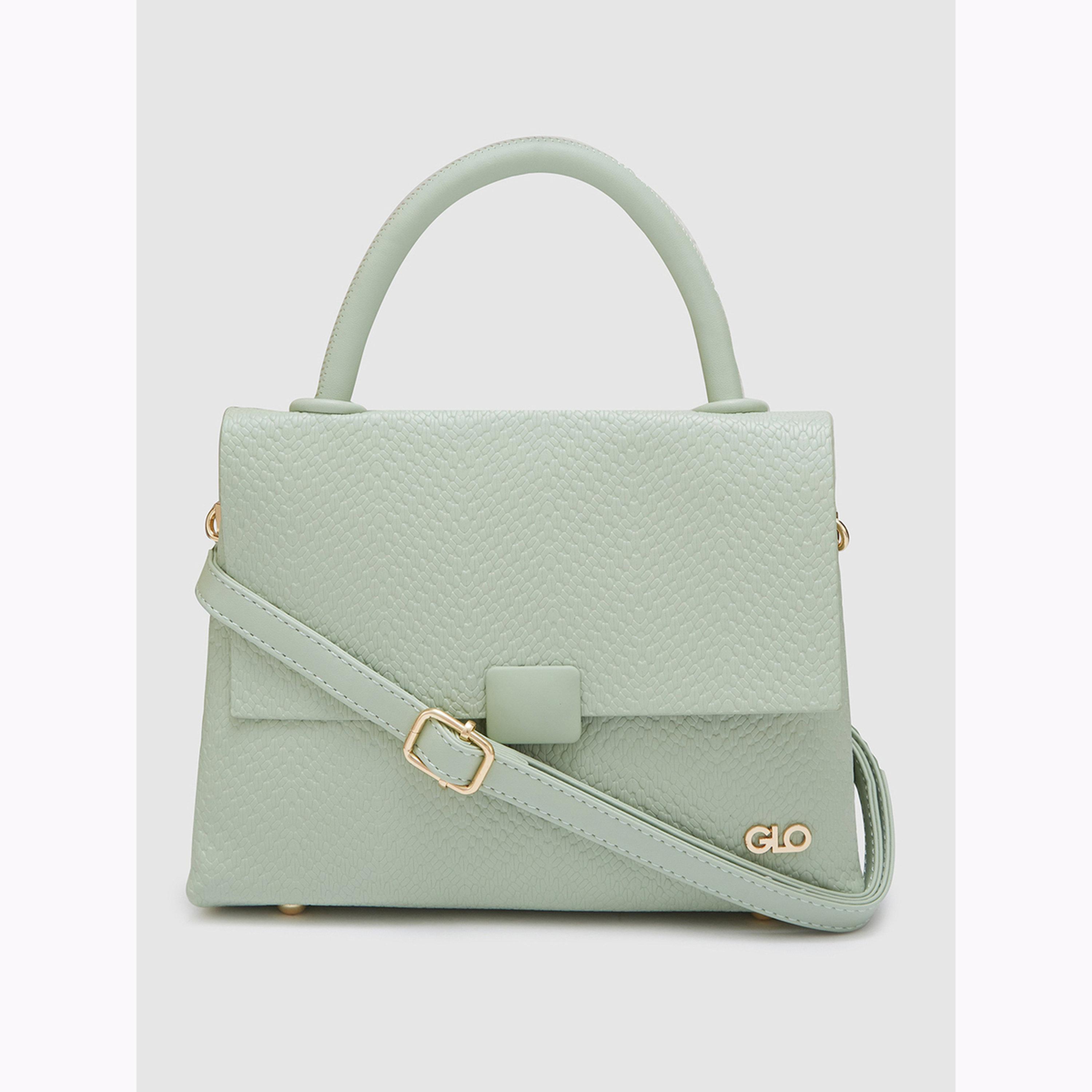 Globus X Styli Mint Green Textured Handbag-women-bagsandwallets-handbags-image-1