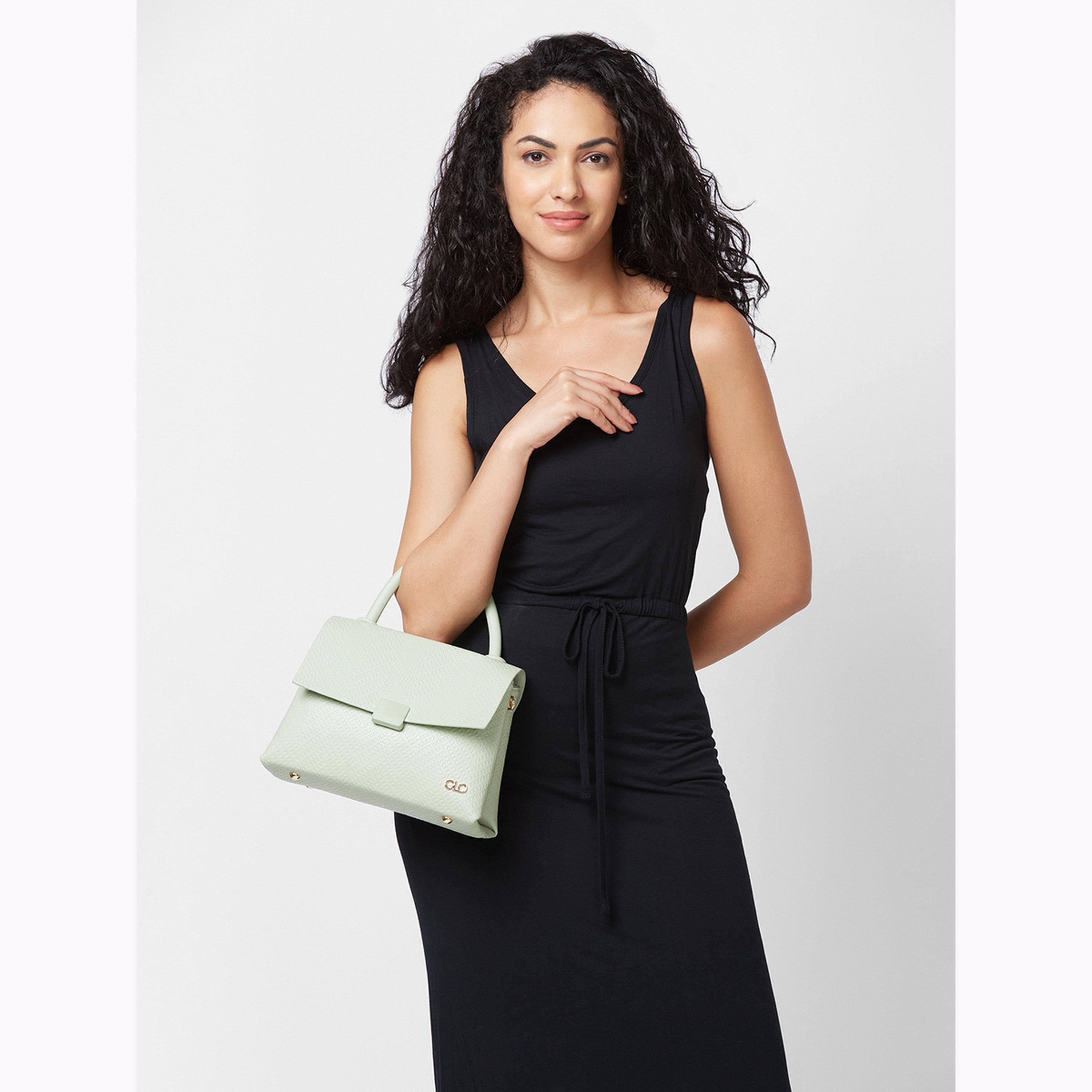 Globus X Styli Mint Green Textured Handbag-women-bagsandwallets-handbags-image-2