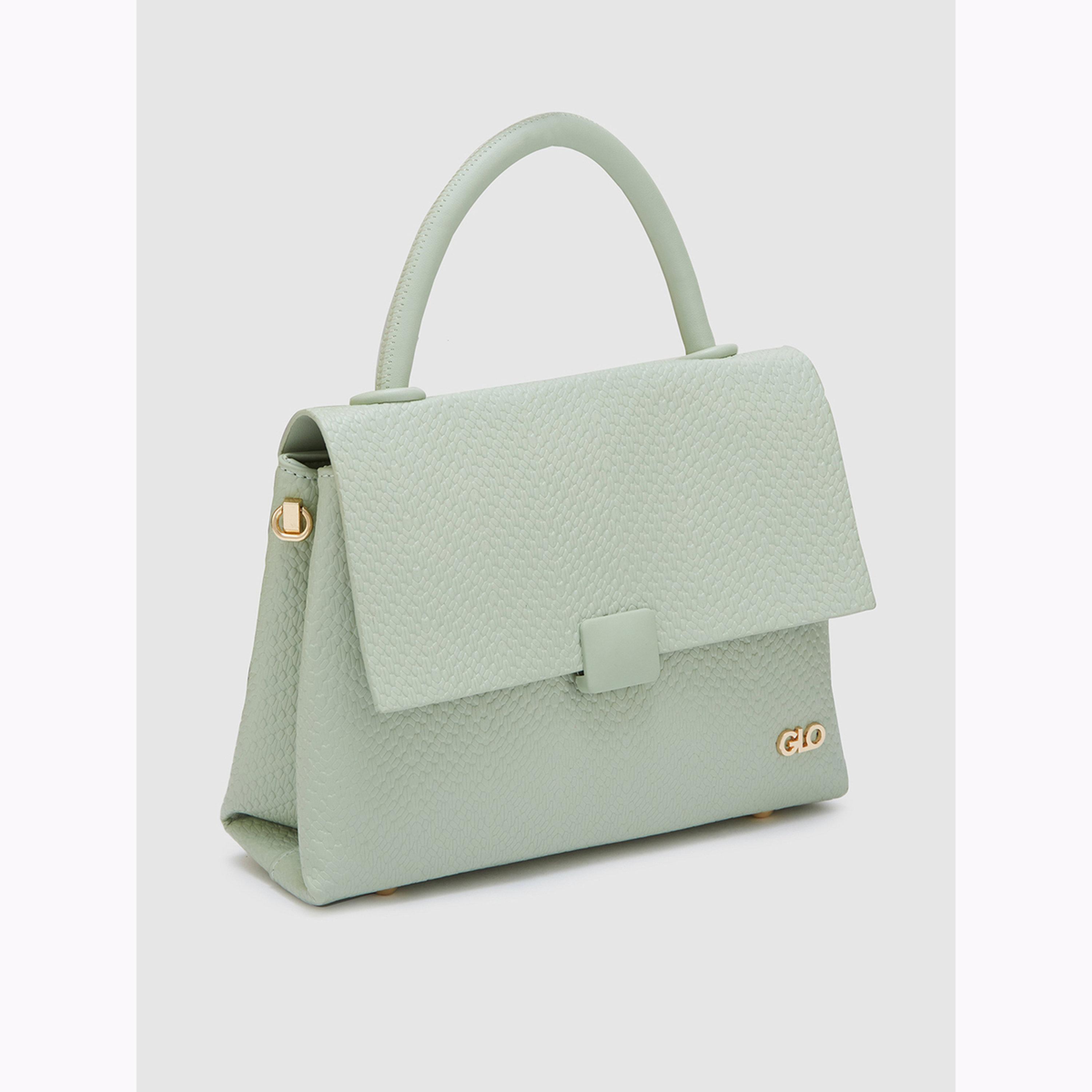 Globus X Styli Mint Green Textured Handbag-women-bagsandwallets-handbags-image-4